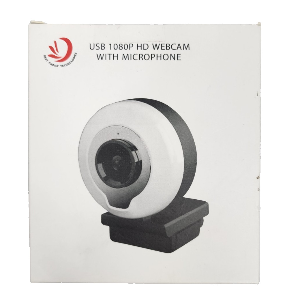 Webcam with Microphone 1080P HD Streaming Webcam Plug and Play, PC / Laptop