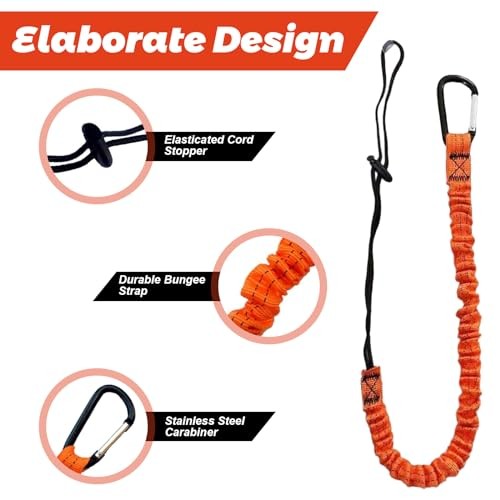 Tool Lanyard with Buckle Strap 5Pcs, 31.5 "-43.3" Extendable Length Tool 5 pack