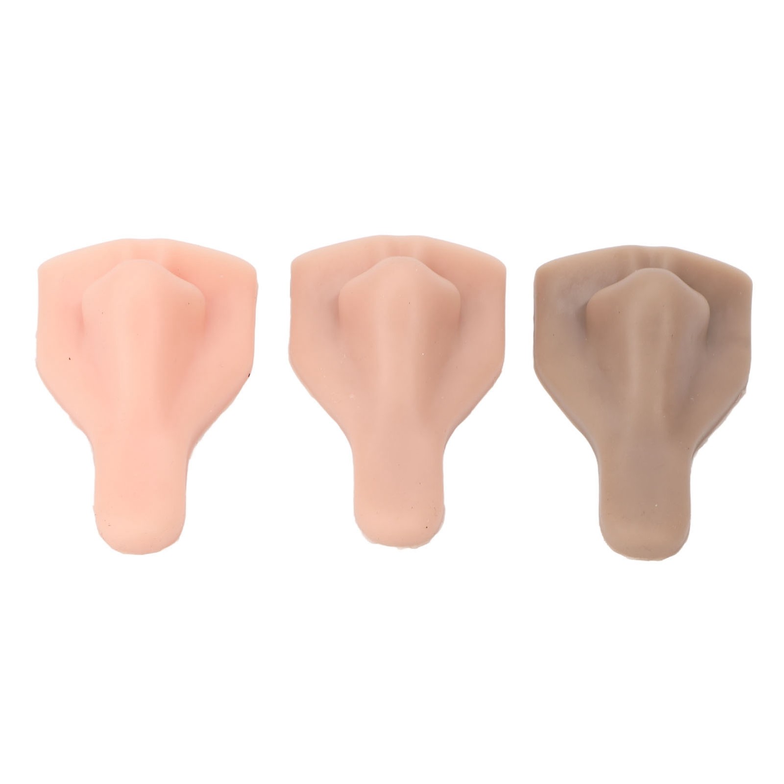 3 Pcs Silicone Nose Model For Suture Practice Teaching Beauty School Display