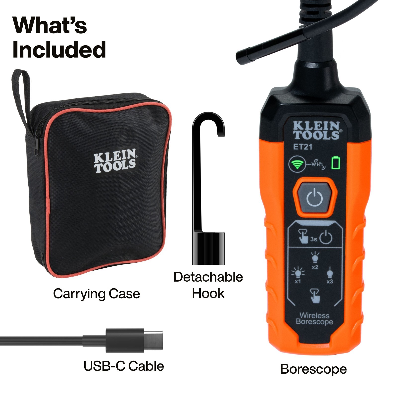 Klein Tools ET21 WiFi Inspection Borescope