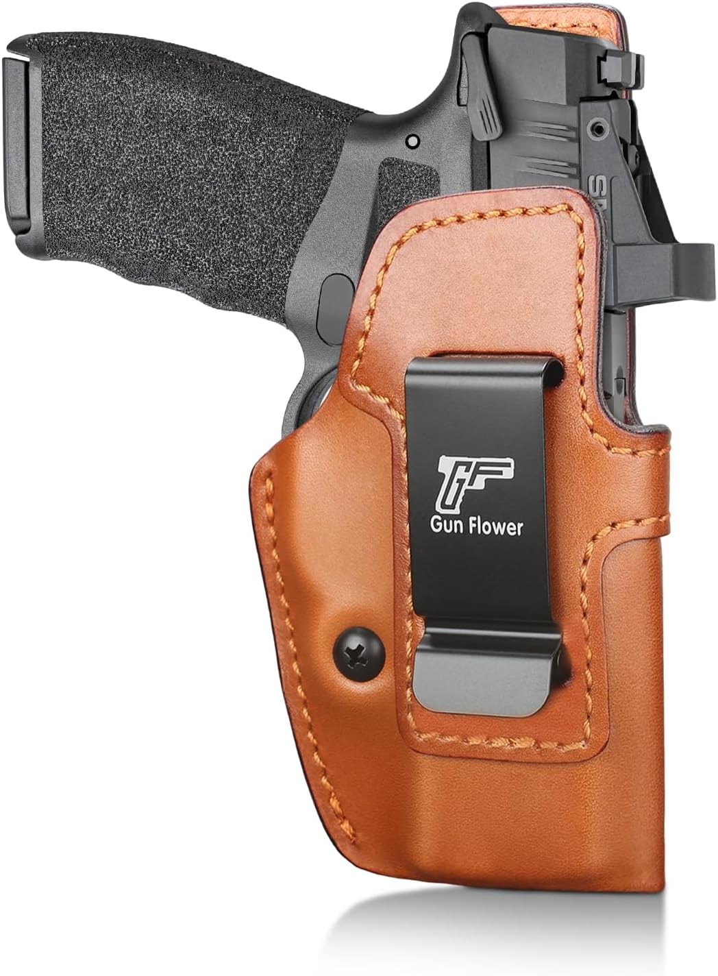 IWB Leather Holster for Springfield Hellcat Pro/Comp, Hellcat RDP - Optic Cut,RH