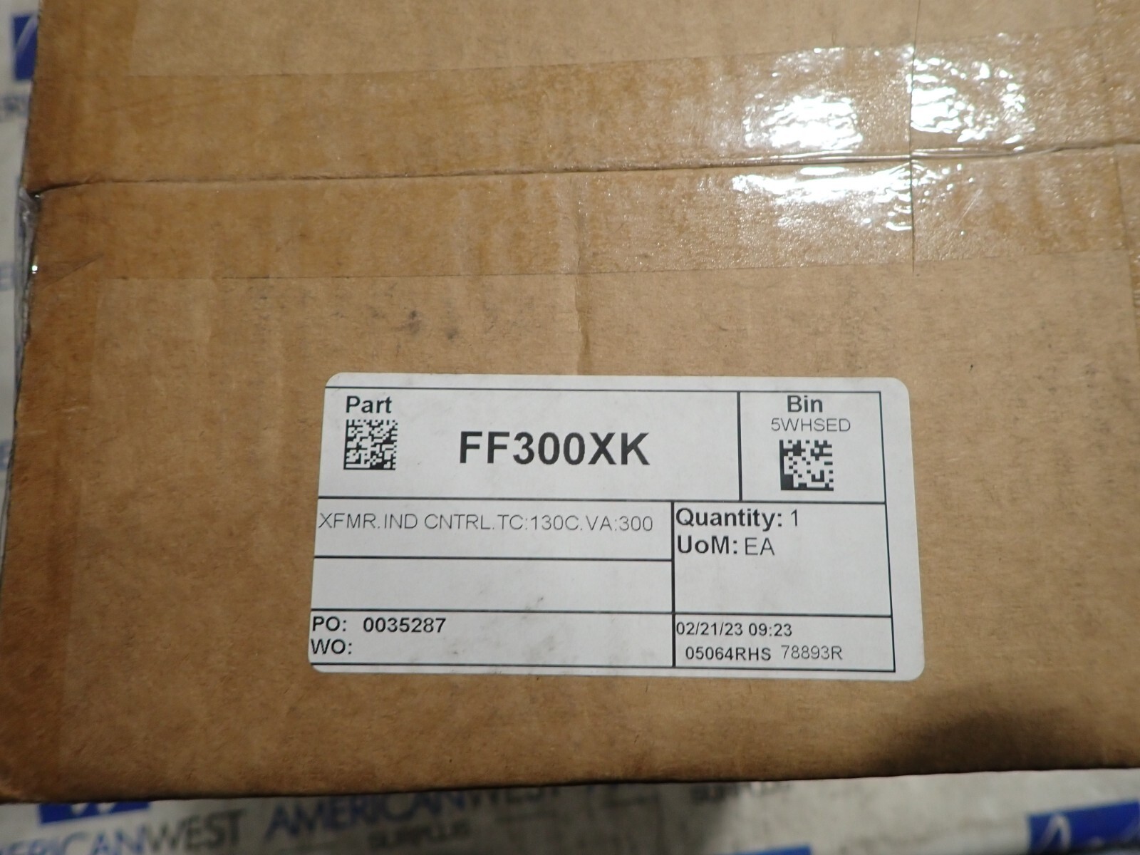 New Federal Pacific Control Transformer 300VA FF300XK 208/277v to 120v 1 Phase