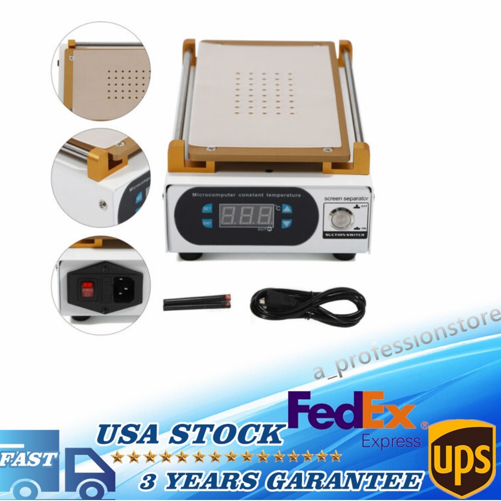 LCD Screen Separator Machine Phone Heating Plate Glass Removal Repair Device New