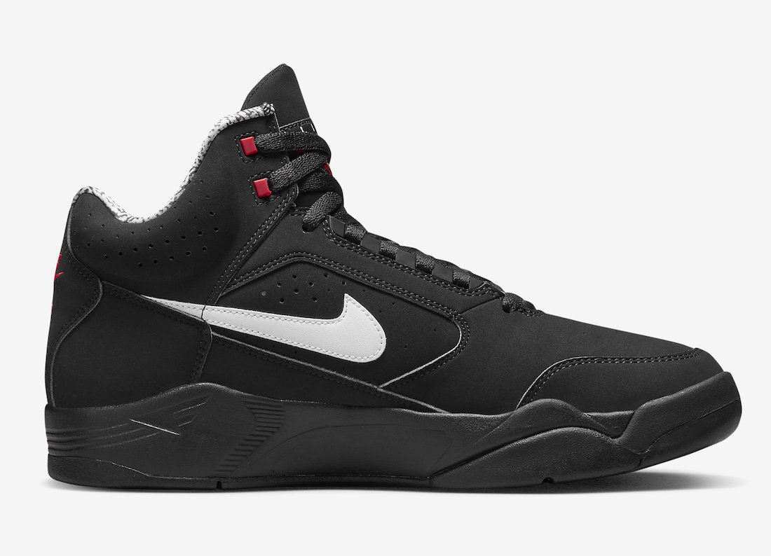 Nike Air Flight II Lite Mid Black Varsity Red White DQ7687-003 Men's