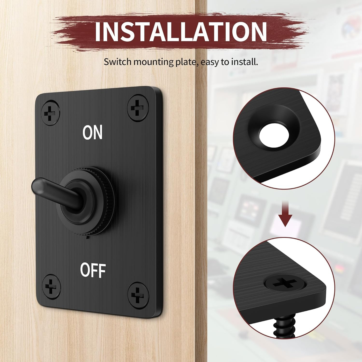 Heavy Duty Toggle Switch 12V DC 30A Waterproof Toggle