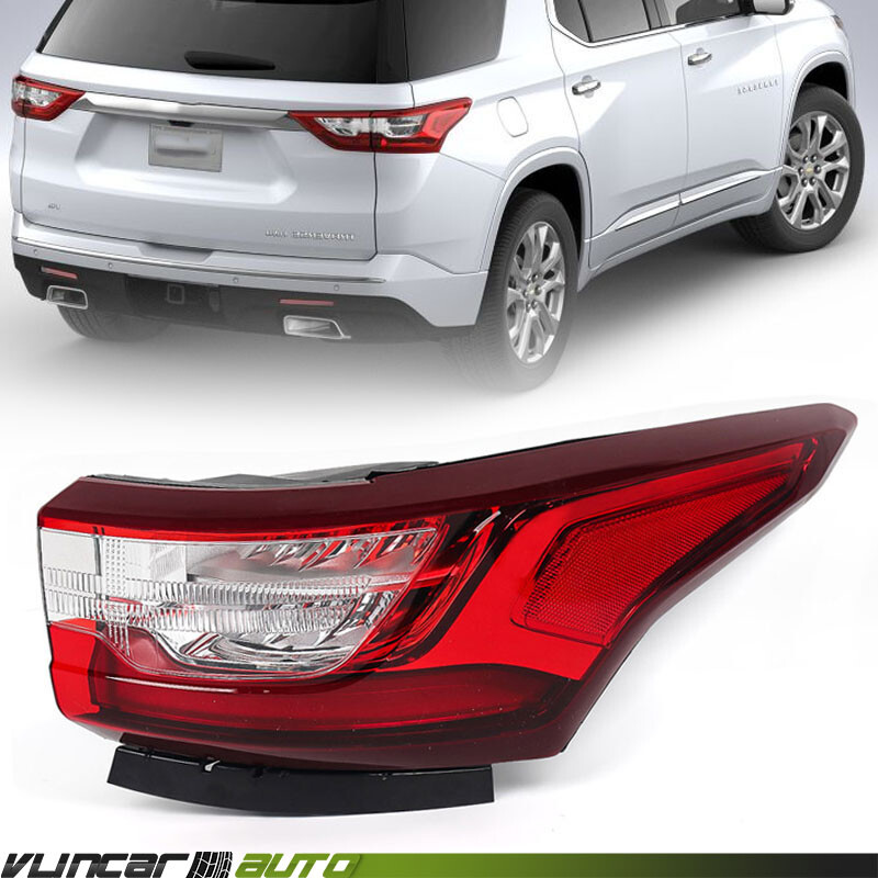 Passenger For 2018-2021 Chevrolet Chevy Traverse Outer LED Tail Light Brake Lamp