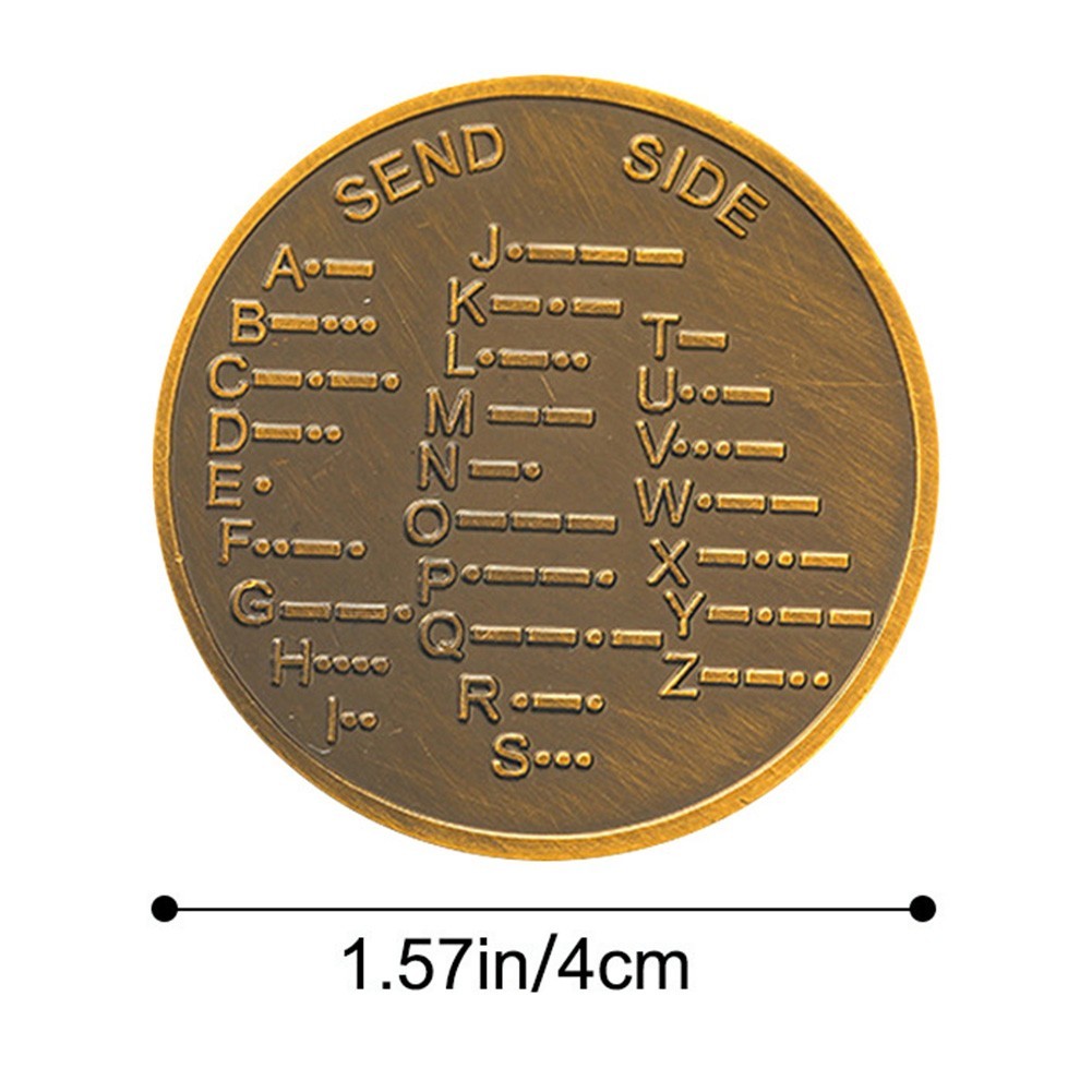 for educational Training Coin for Morse Code Skills Perfect for History Buffs
