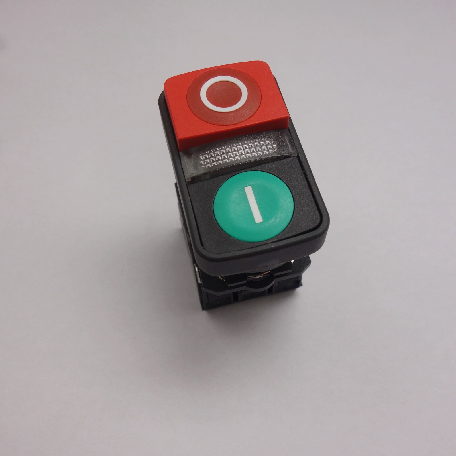 Double-headed pushbutton Fits XB5AW73731B5 Green flush, Red extended, Middle LED