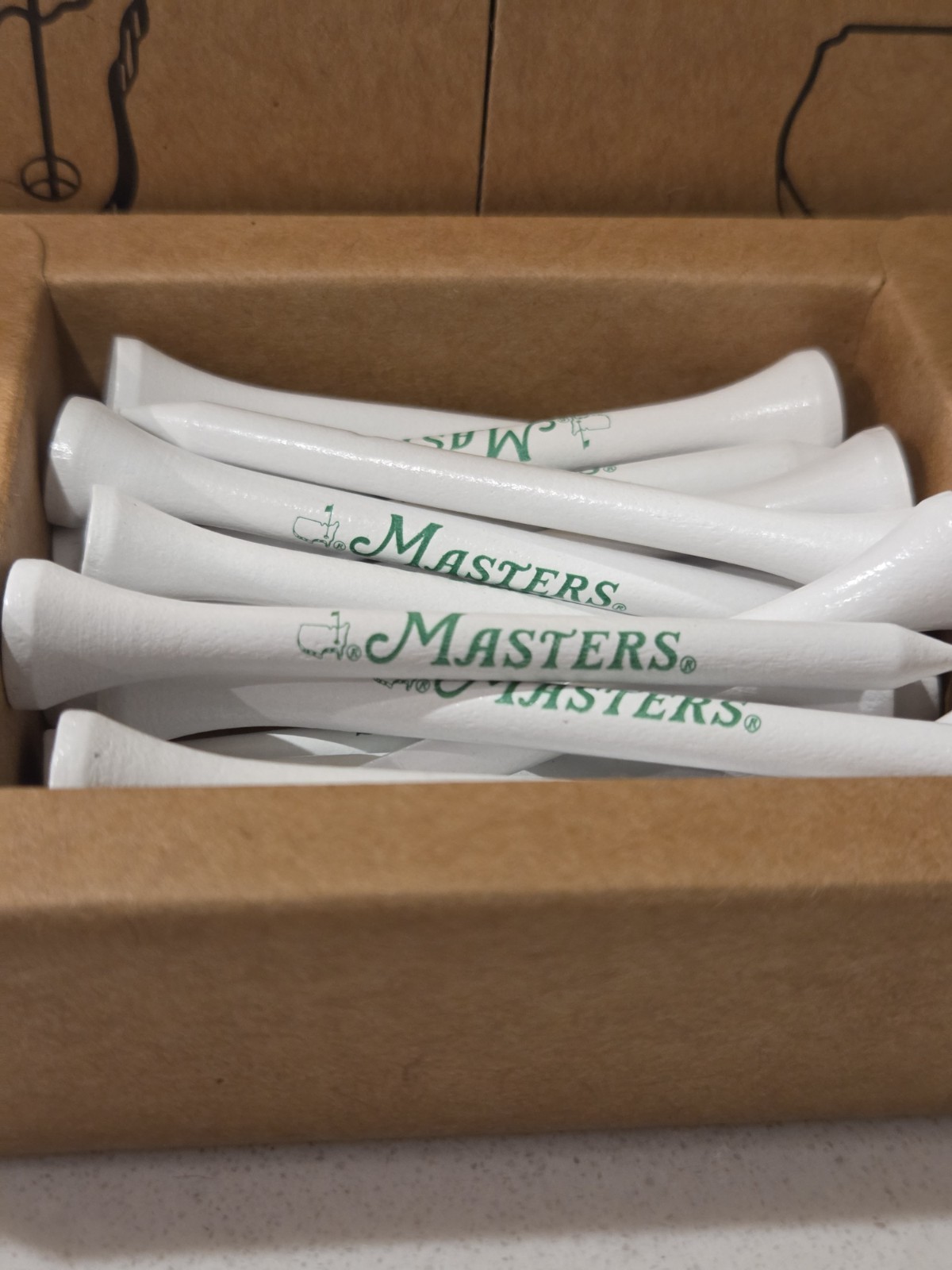 Masters Golf Tees(20)pkgs of 20-400 Total Tees In Masters Commemorative Boxes