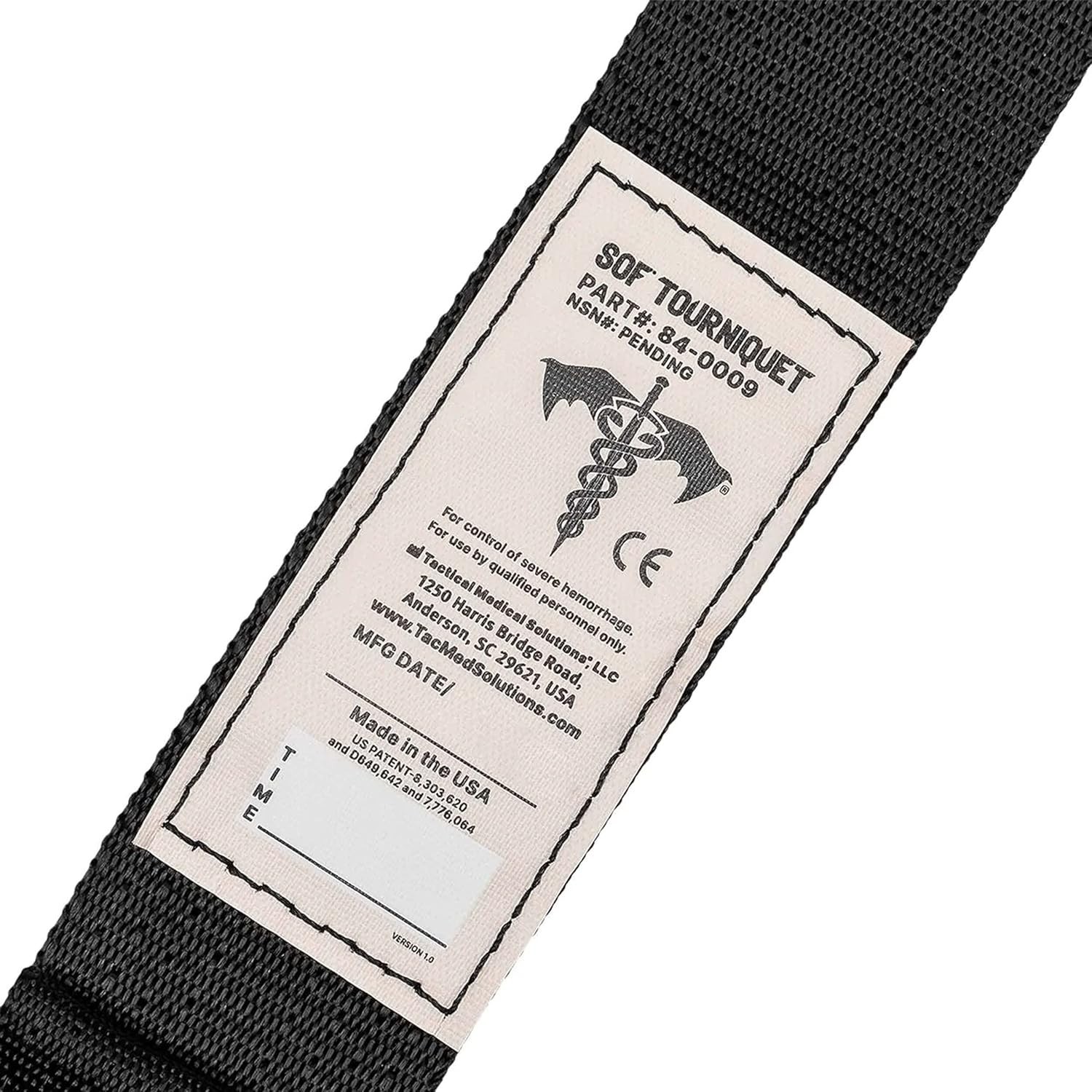 Lightweight SOF Tactical Tourniquet with Tri-Ring Lock - Reliable Bleeding Aid