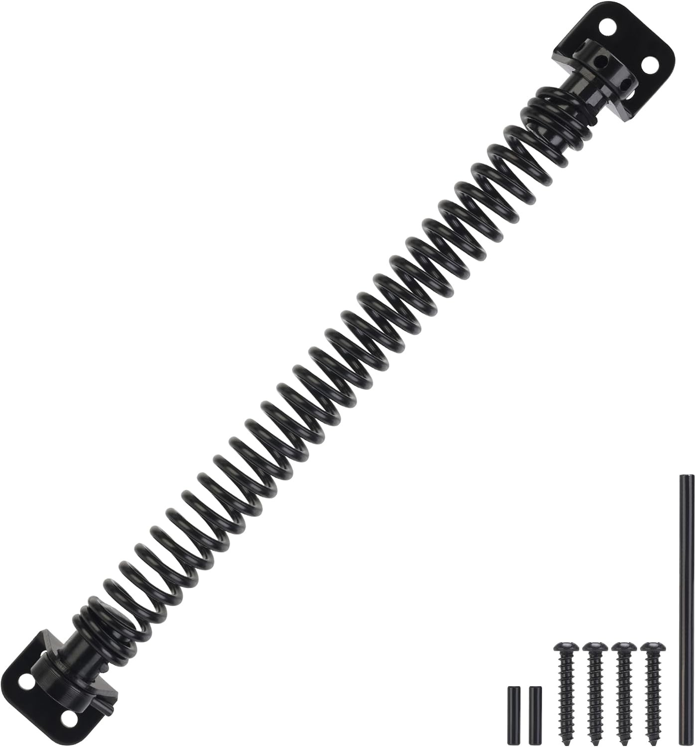 11-1/2" Gate Spring Self Closing Heavy Duty Outdoor Door Spring Automatic- Black