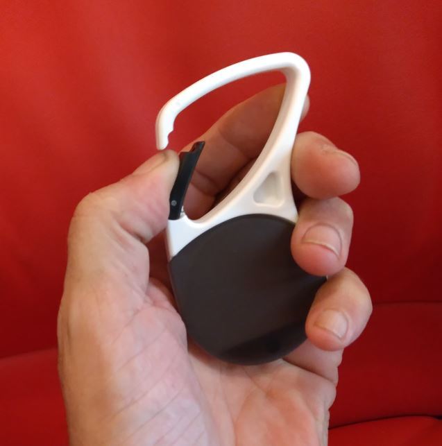 Carabiner Pillbox Pill Stash Holder Swivels Open Attaches Anywhere Sleek Design