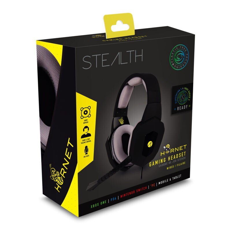 Stealth Hornet Multi Format Stereo Gaming Headphones for PS4, Xbox One - NEW