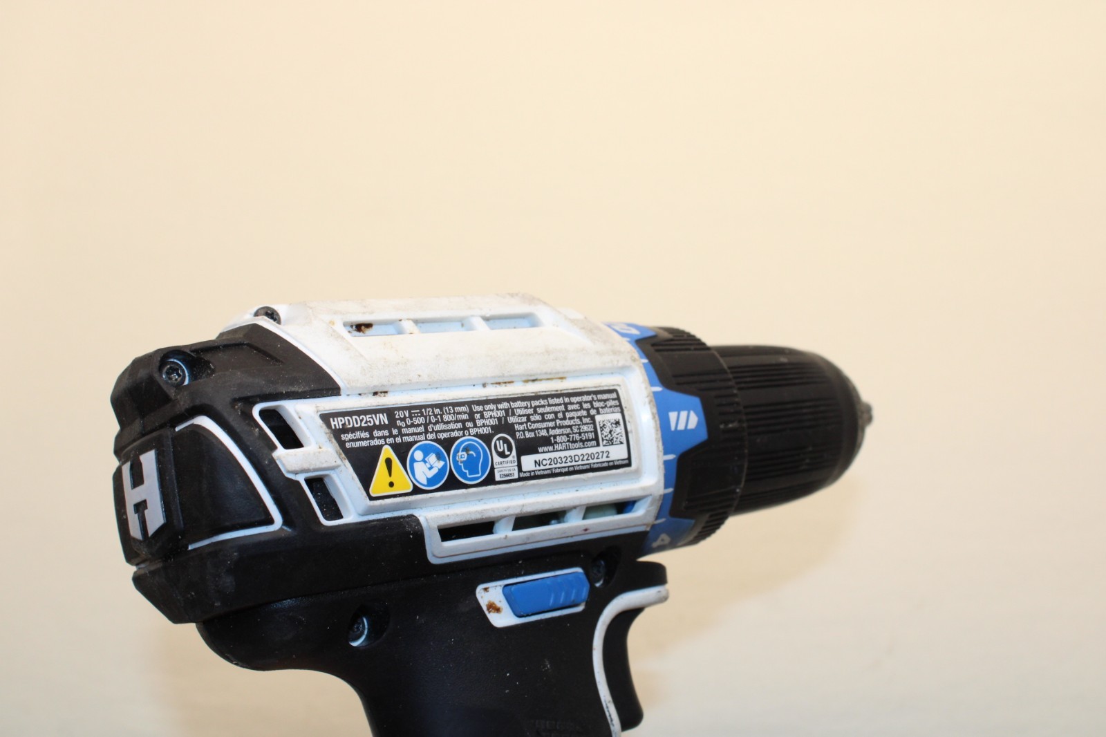 Hart 20V Brushless 1/2" Drill (HPDD25VN) - USED - WORKING