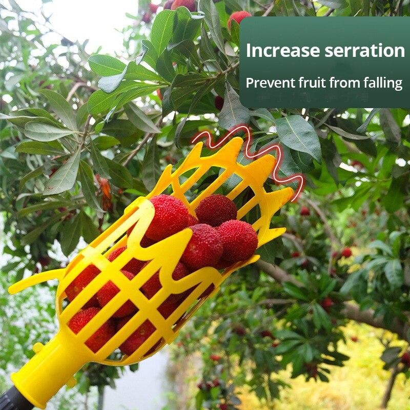 1pc Orange Fruit Picker Lightweight Ergonomic Garden Harvest Tool