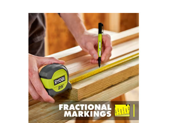 RYOBI 25 Ft. Compact Tape Measure