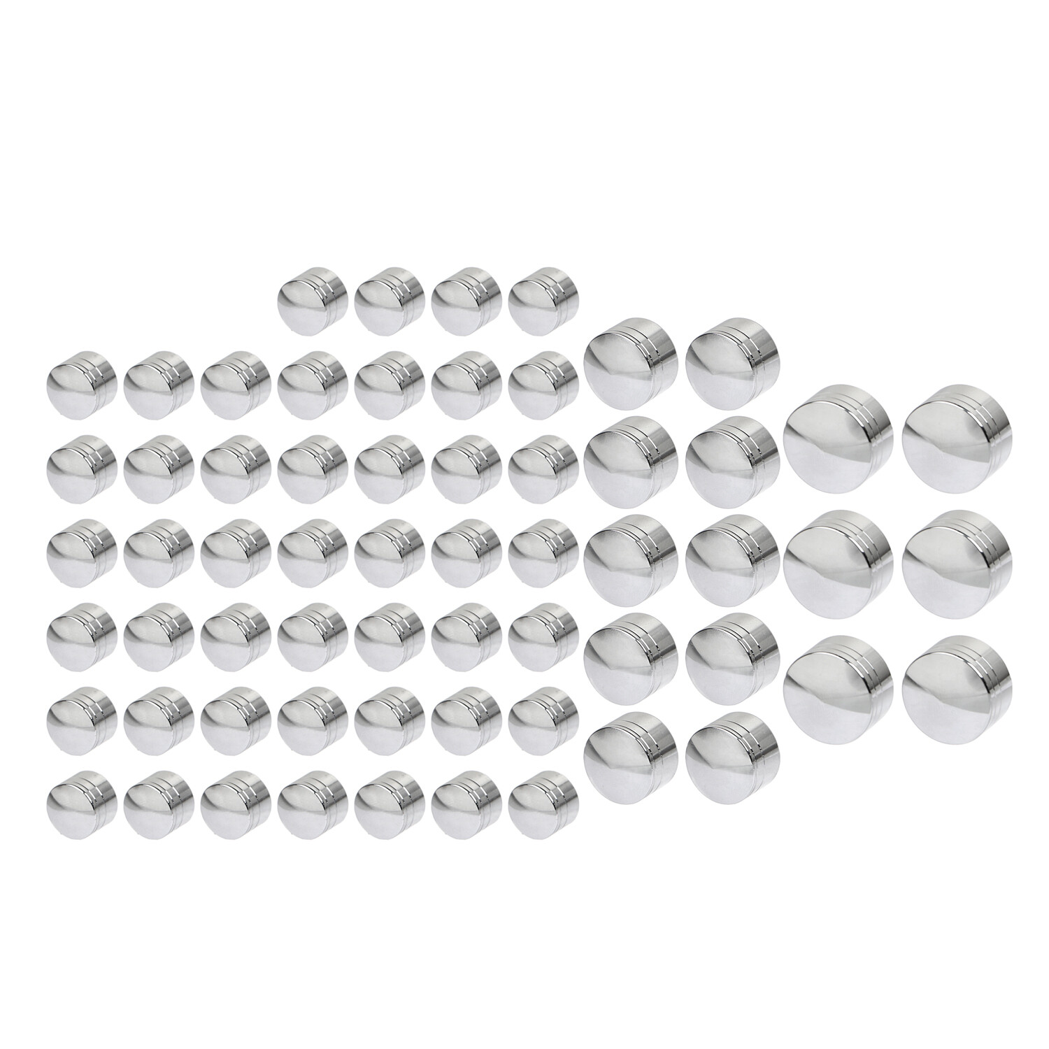 Chrome Engine Bolt Caps For Harley Softail Touring Electra Glide FLHT FLHTCU
