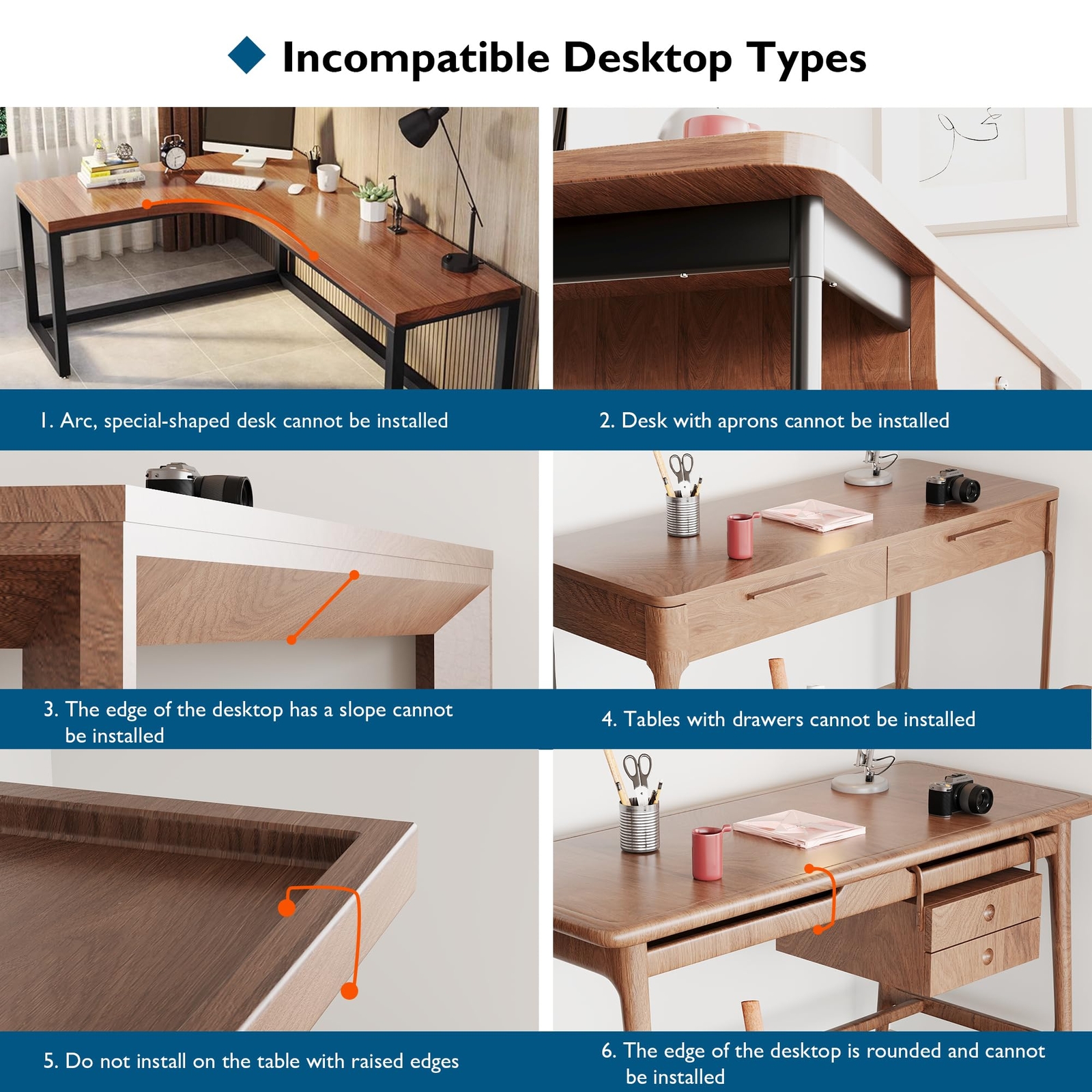 BONTEC Keyboard Tray Under Desk Pull Out Keyboard & Mouse Tray with C-clamp 2...