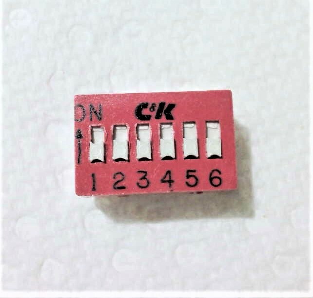 2 Pieces of C&K BD06  6-position Dip Switch