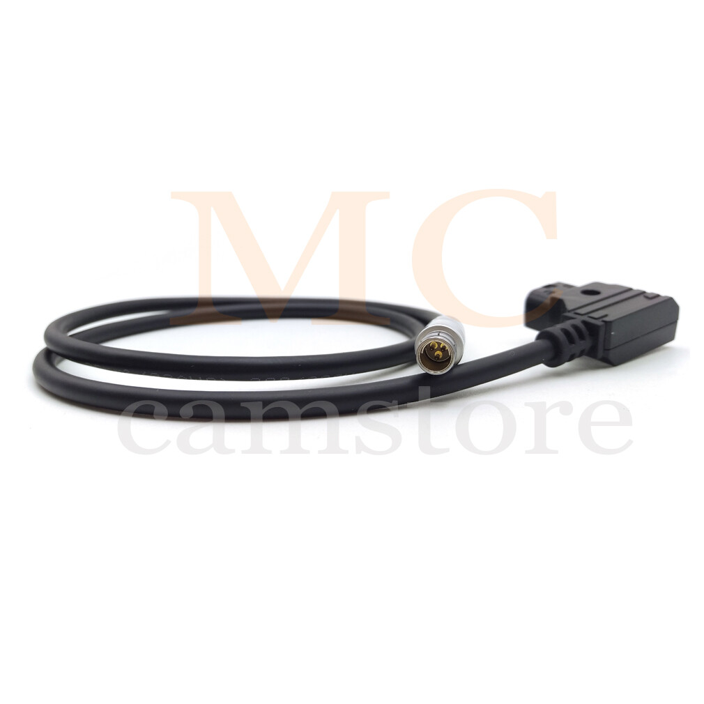 RS3pin Male to D-tap Male Power Cable， ​for ARRI ALEXA/ for Amira RS 24 in