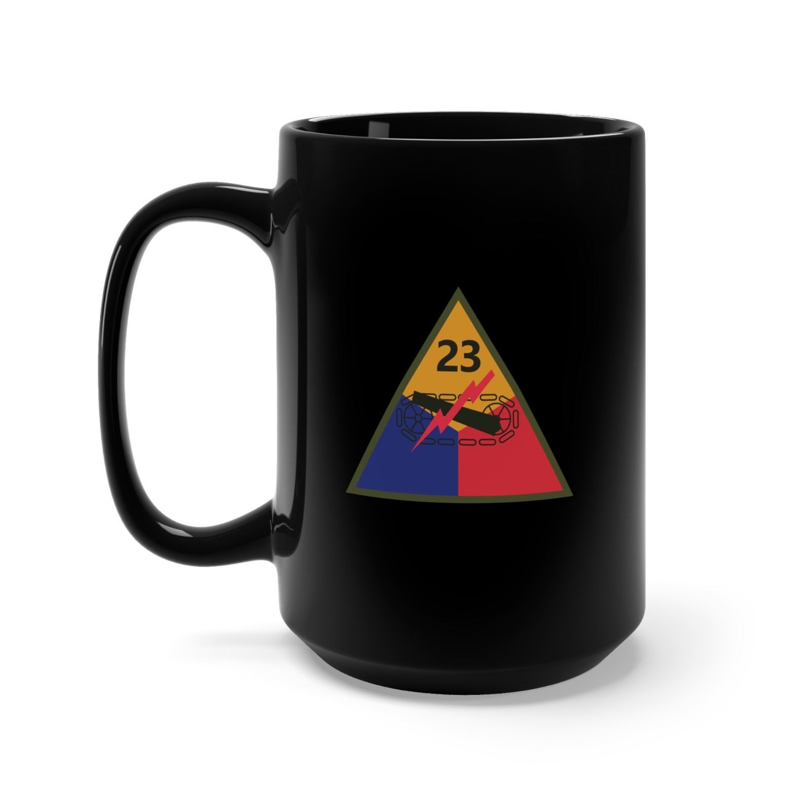 Black Mug 15oz - SSI - 23rd Armored Division X 300