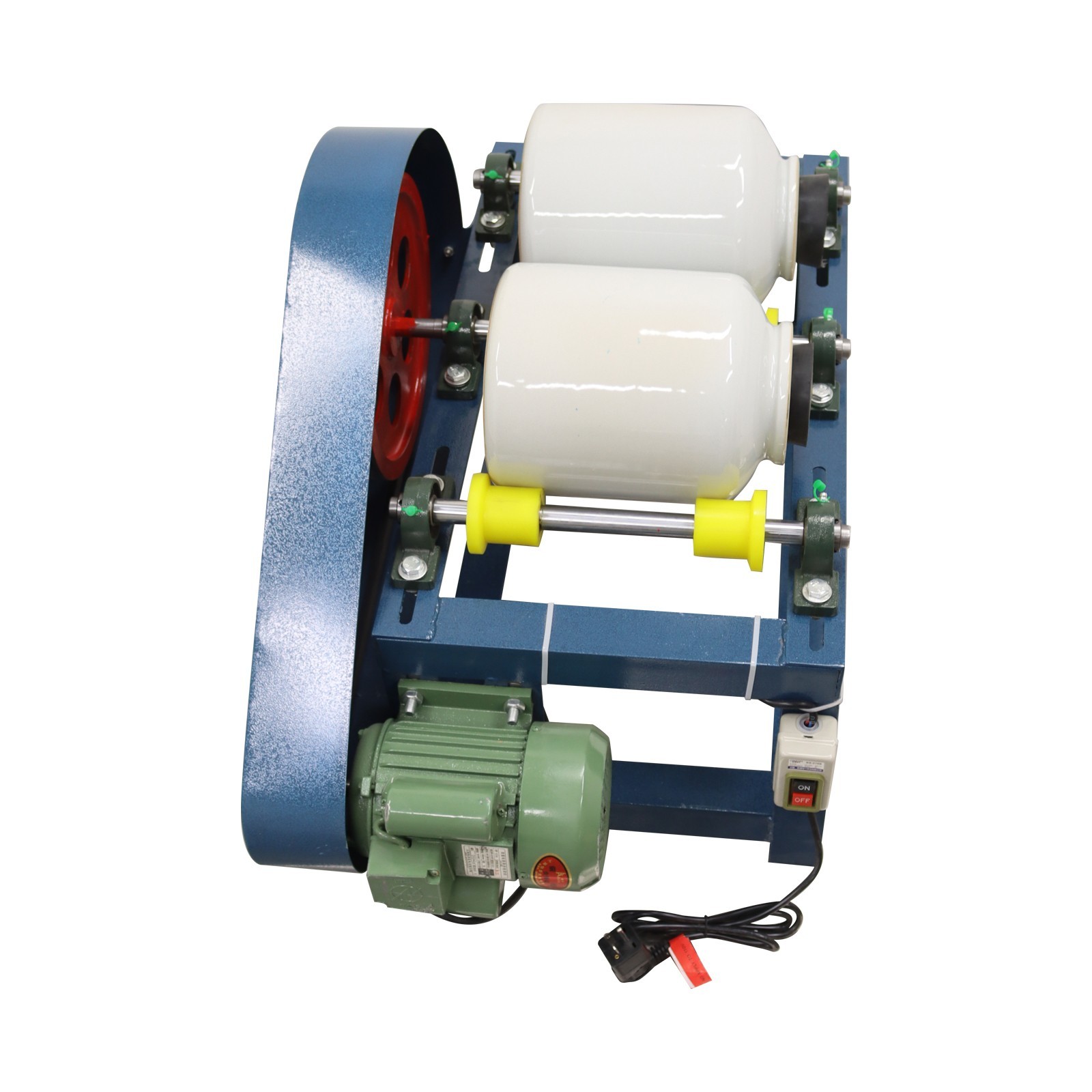 Horizontal Ball Mill Lab Fine Grinding Machine 5L Double Ceramic Jar 300 Mesh