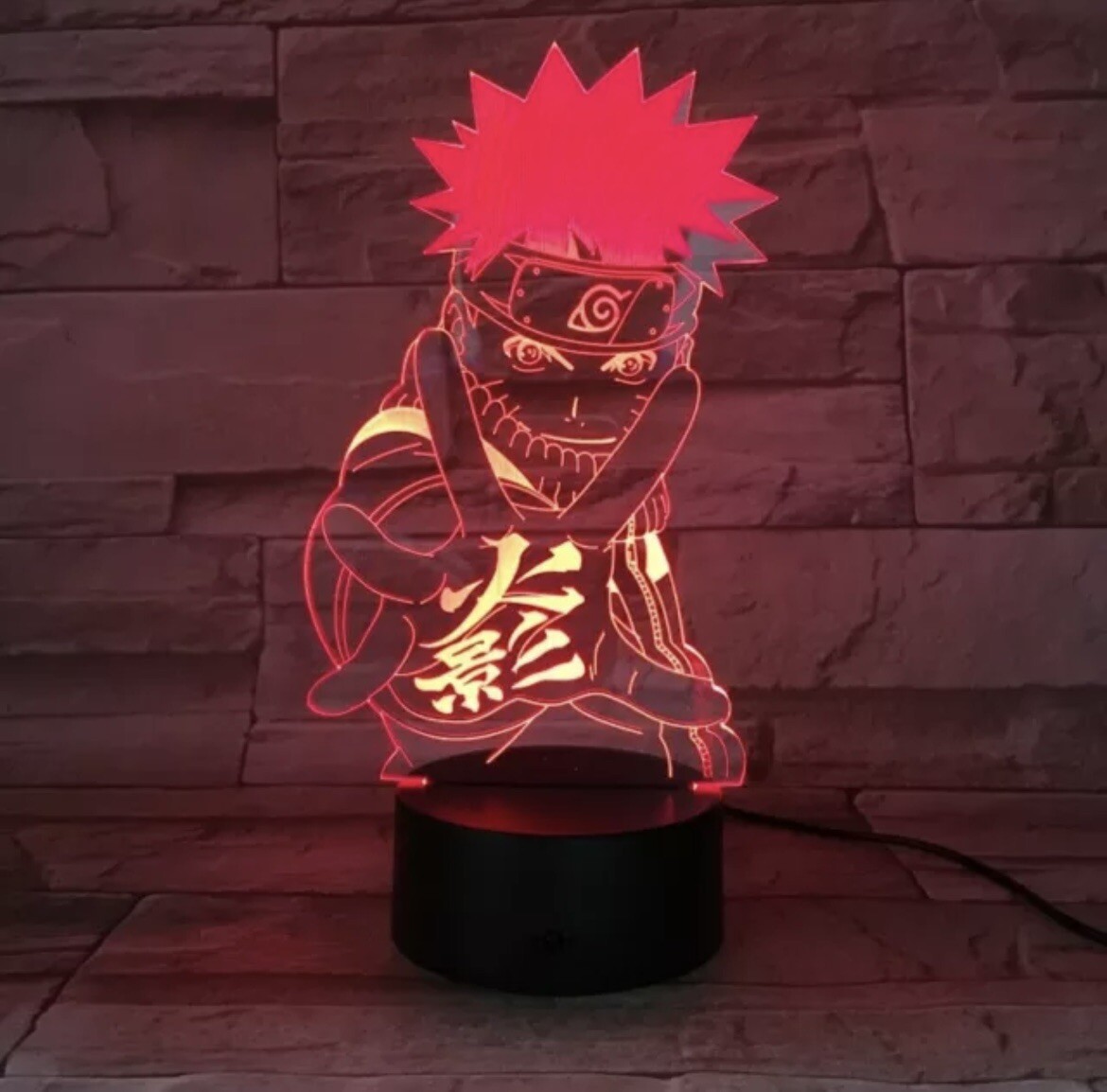 Anime Naruto Shippuden 3D Night Light LED Colorful Lamp For Desk Decor Gift USA