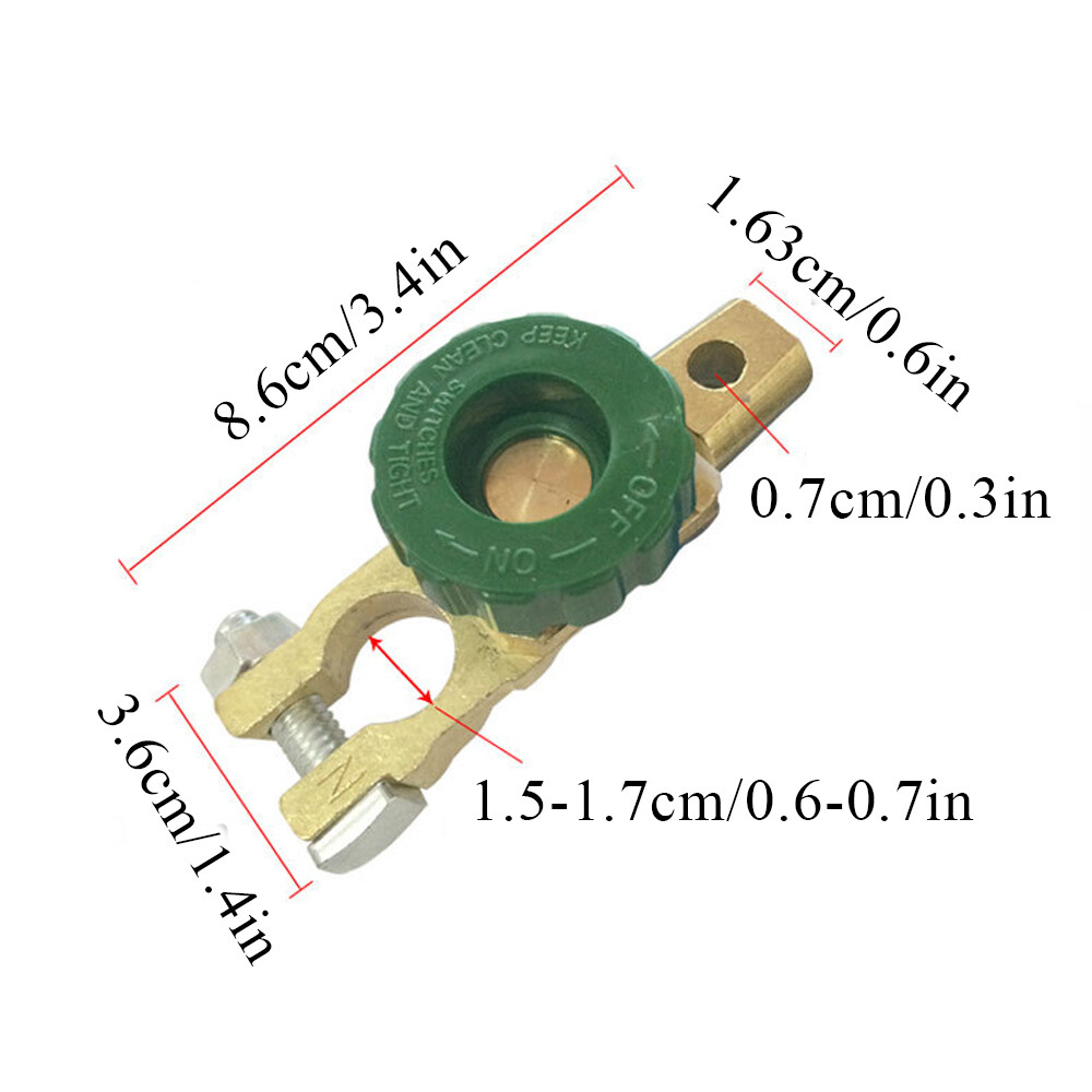 Richbrook Discarnect Car Battery Disconnect Isolator Cut-Off Switch Alloy / ๑