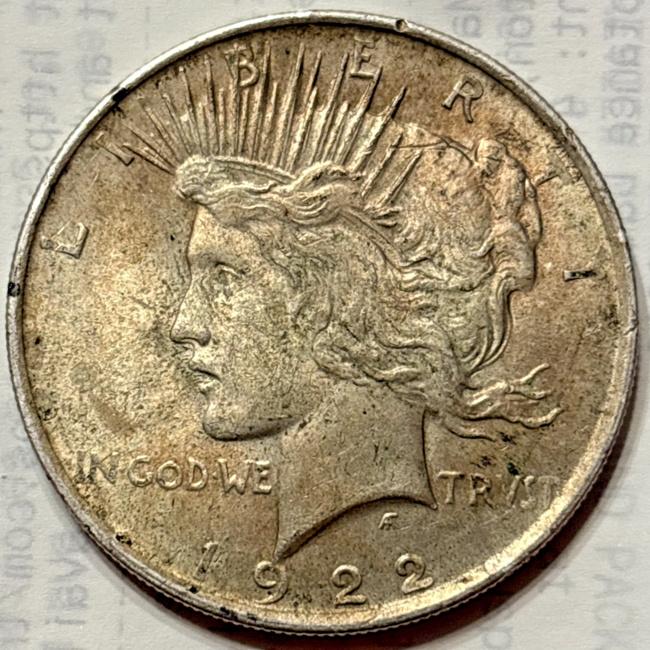 1922 USA $1 PEACE DOLLAR COINSNAP GRADED SEE DESCRIPTION PHILADELPHIA MINT