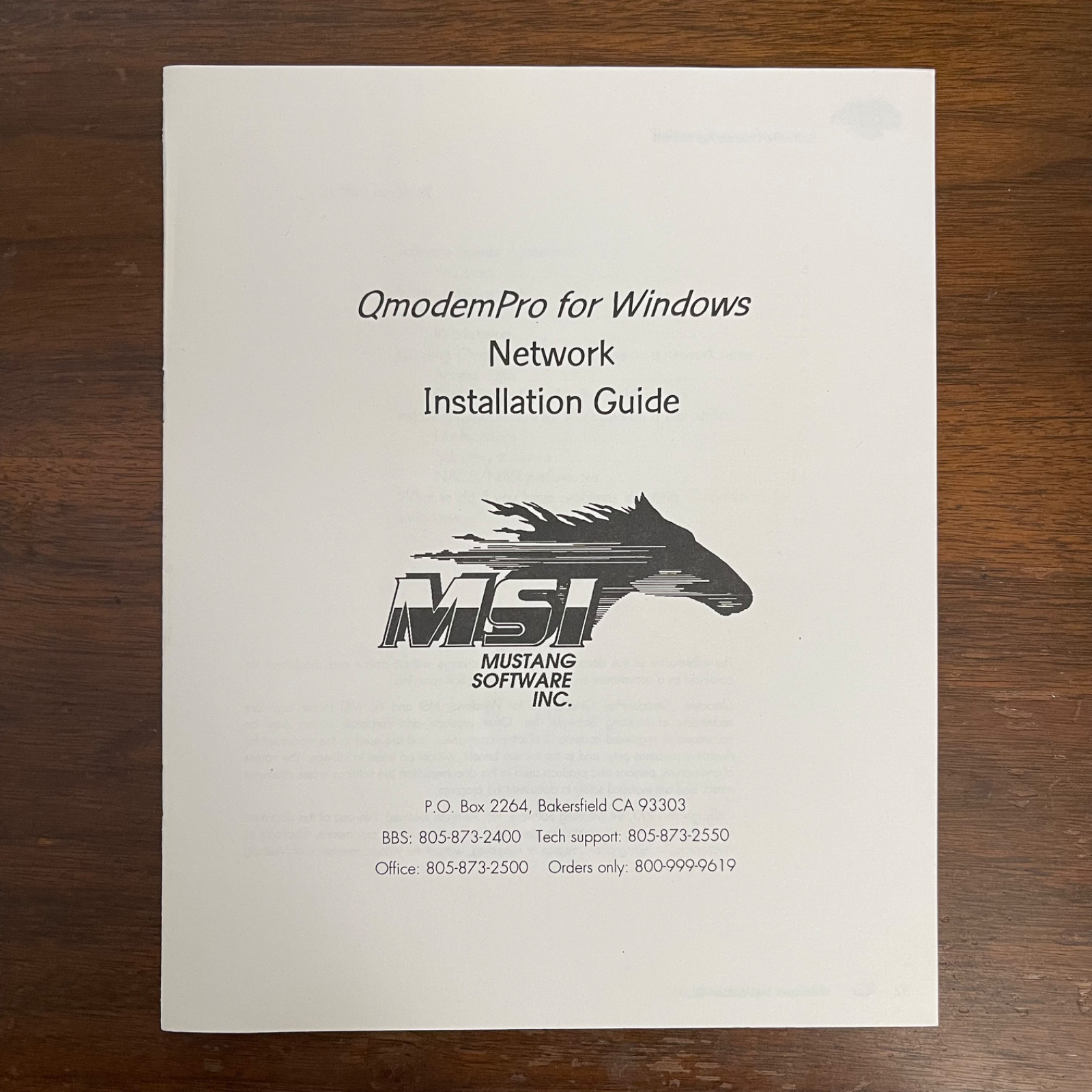 Vintage QmodemPro for Windows Network Edition MSI BBS 3.5" Floppy Software NOS