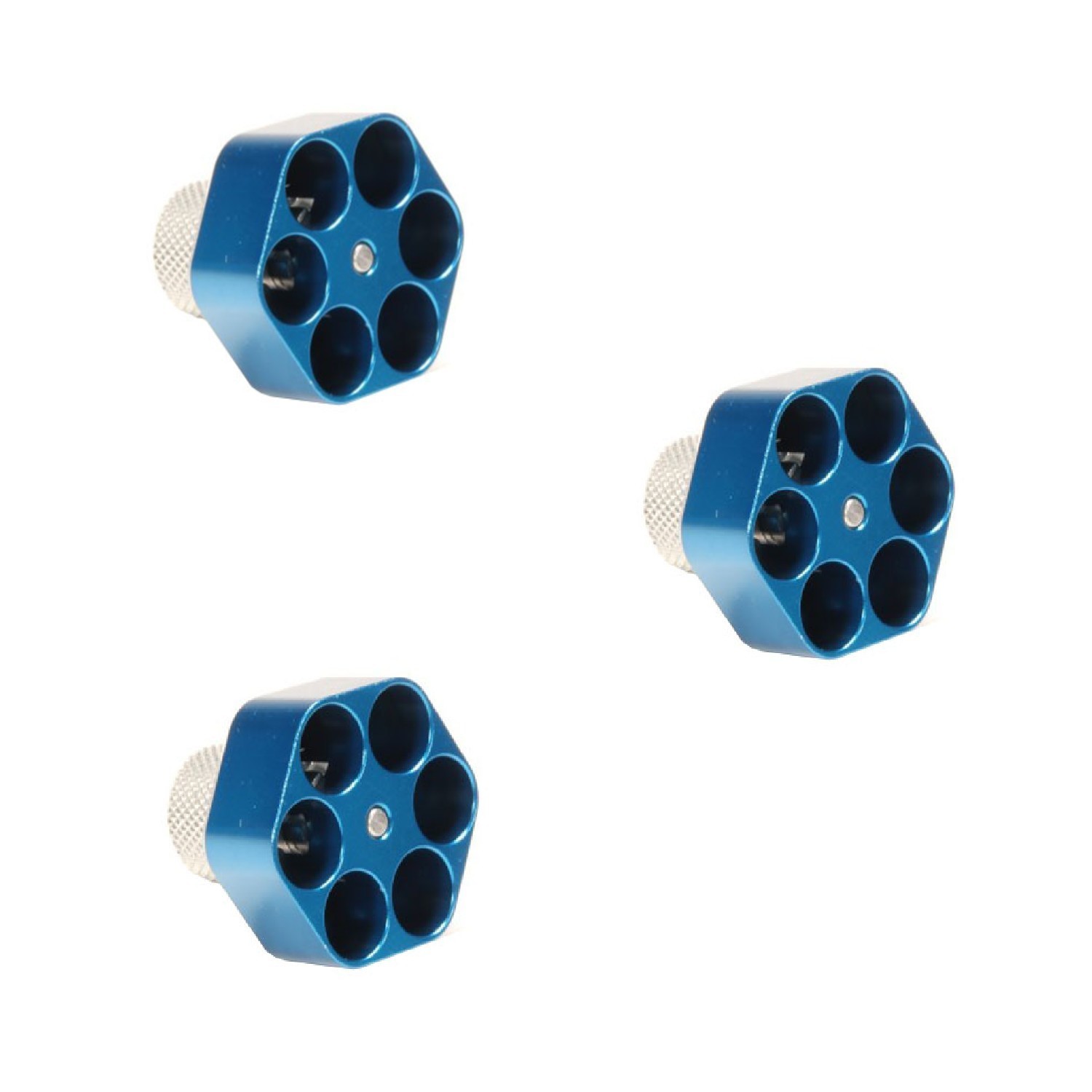 LOT of (3) Pachmayr Aluminum Comp Speedloader Blue Finish For S&W N Frame #02655