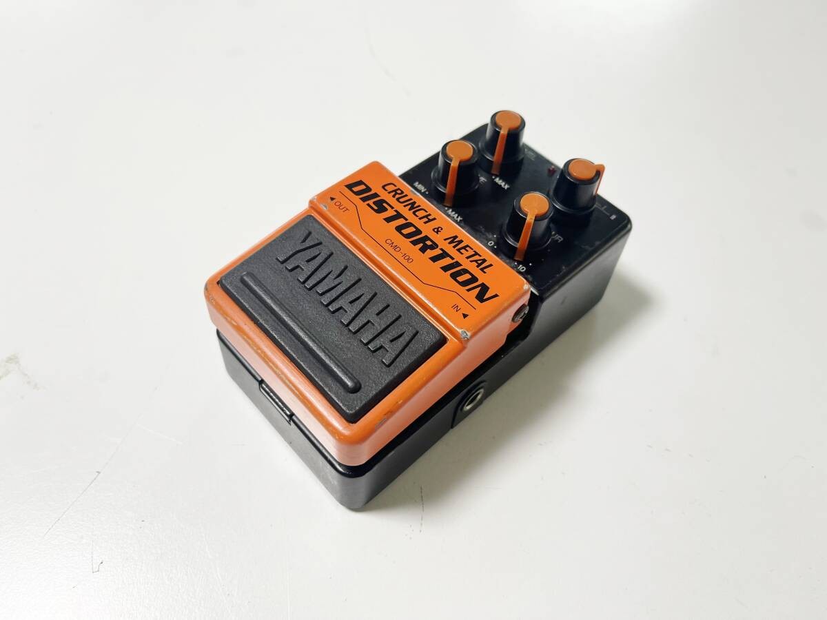 Yamaha CMD-100 Crunch & Metal Distortion Guitar Effect Pedal used from japan
