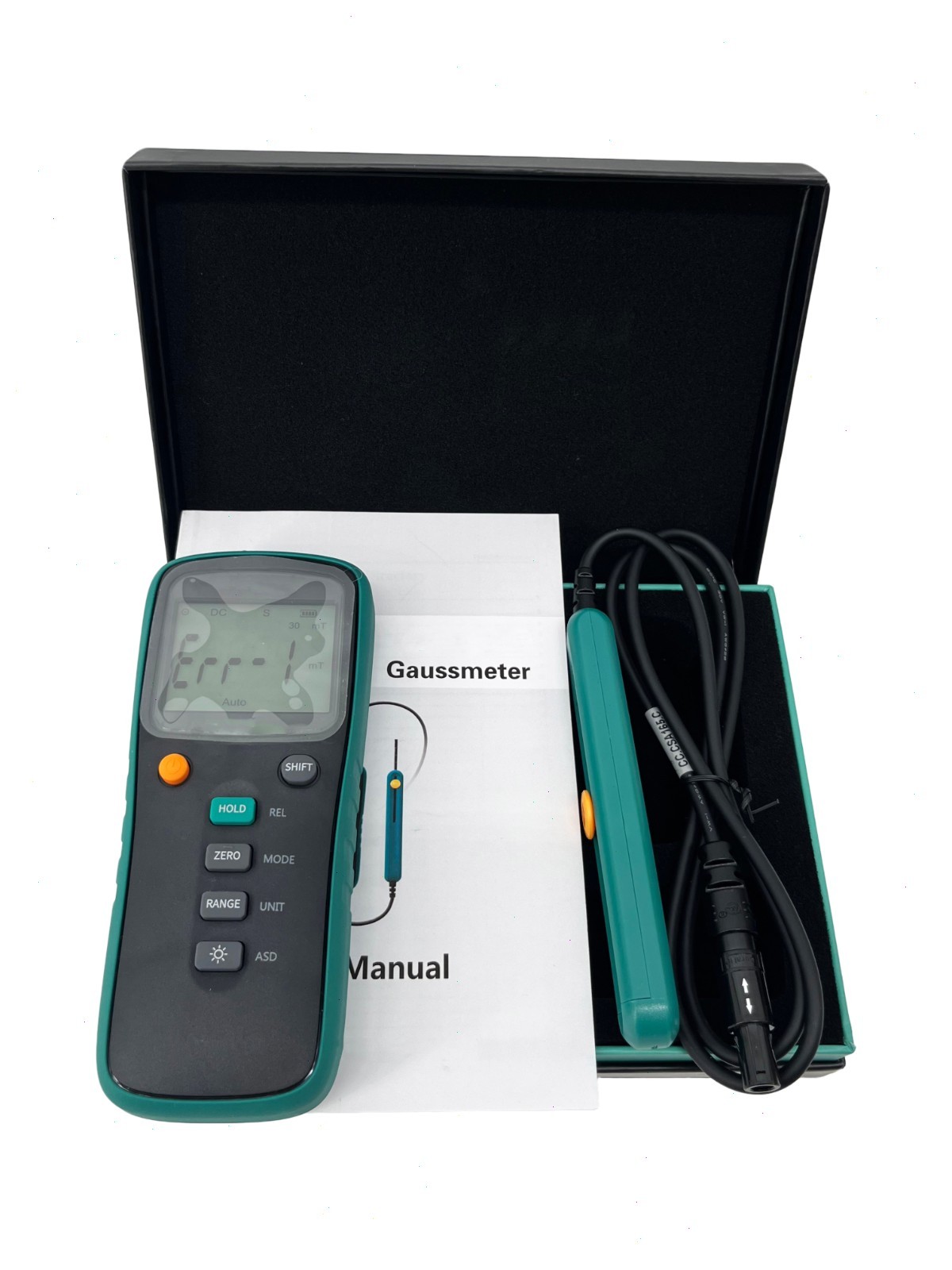 AC DC Magnetic Field Meter Tester with Range 2mT~3000mT Class 1 Modbus Protocol