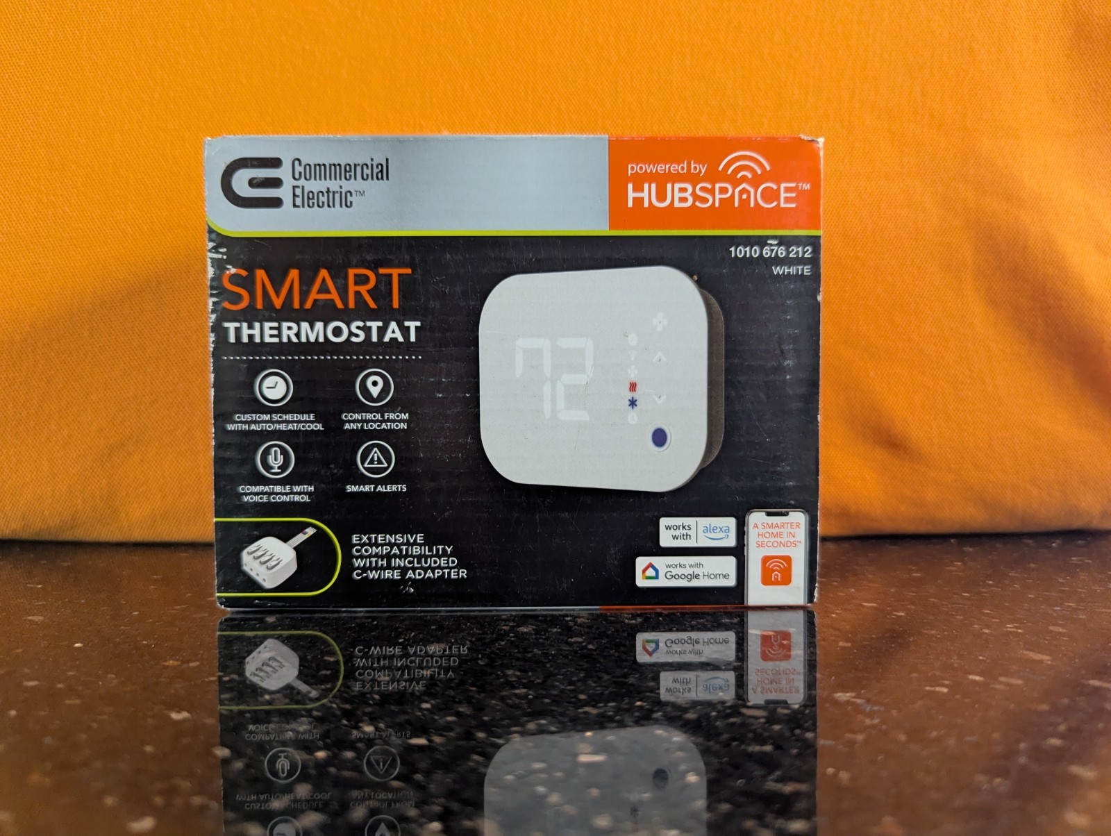 Commercial Electric HTSA15CWB Wi-Fi Bluetooth Smart Programmable Thermostat