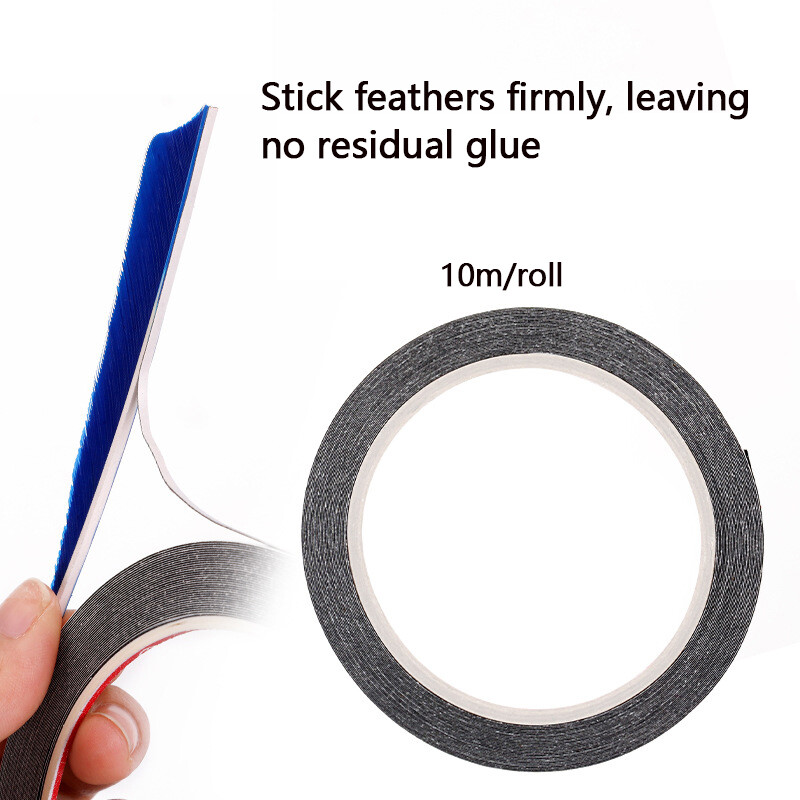 60pcs 4 inch Archery Arrow Feathers Right Wing Shield Cut + Double Sided Tape