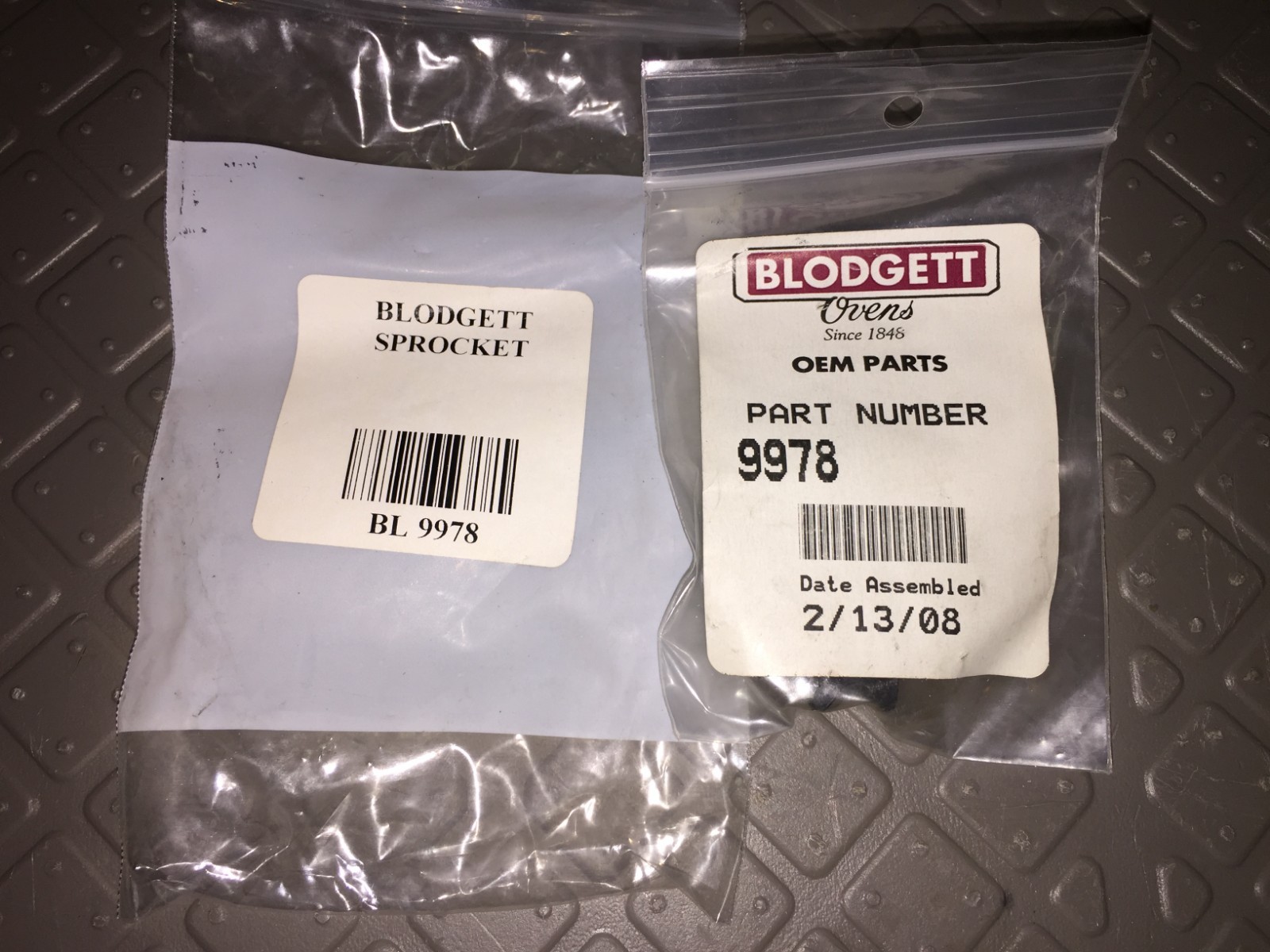 Blodgett Oven  BL9978 Sprocket & Pin 12 Tooth