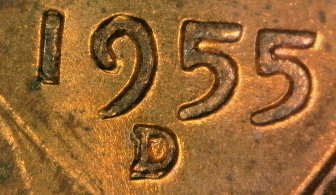 1955 D Cent D/D RPM-002 Sharp Error