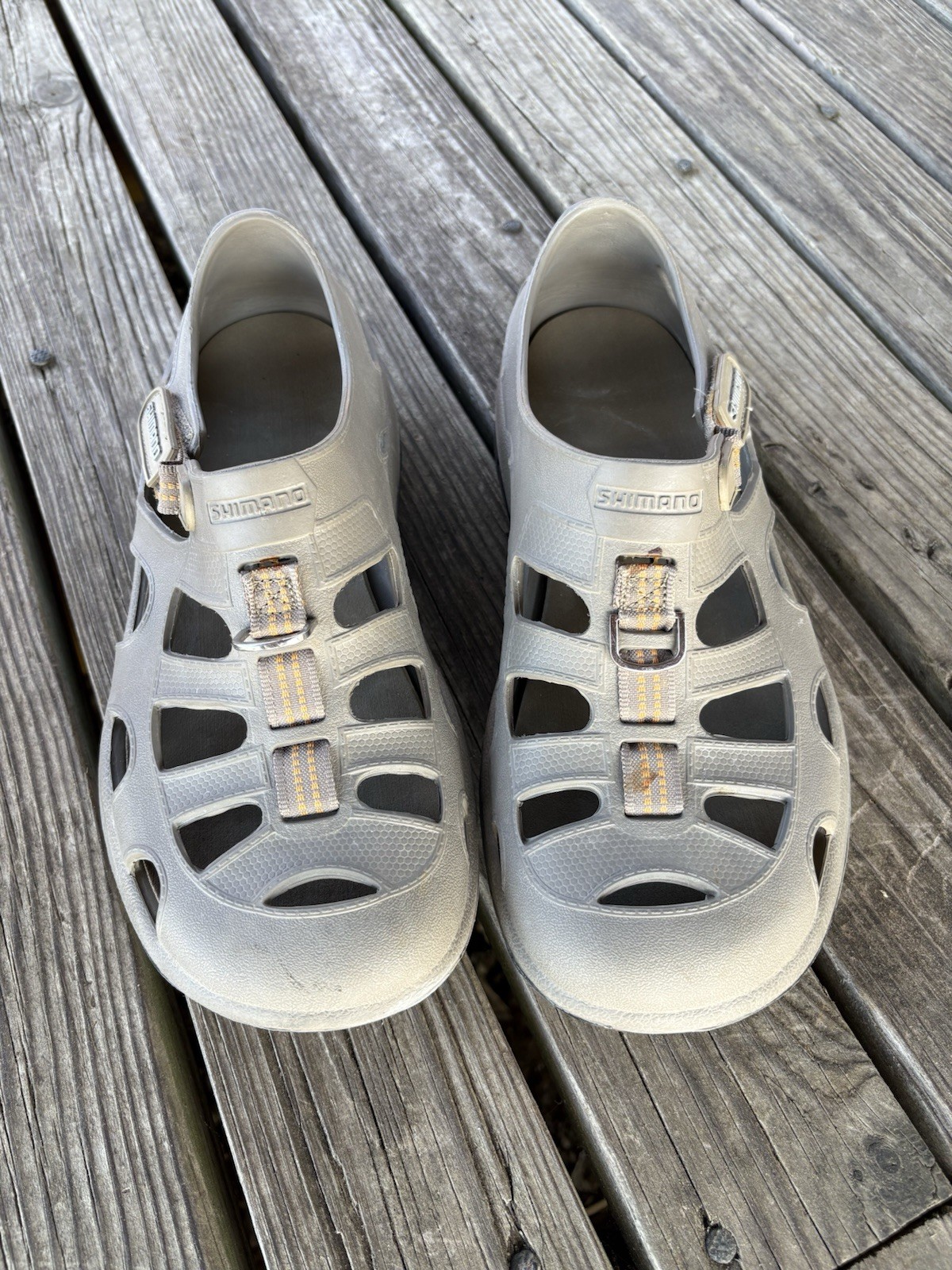 Shimano Evair Marine Fishing Shoes Gray Men’s Size 10 Waterproof EVA