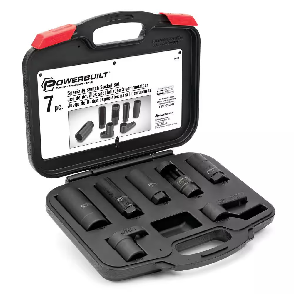 7-Piece Automotive Sensor Socket Kit