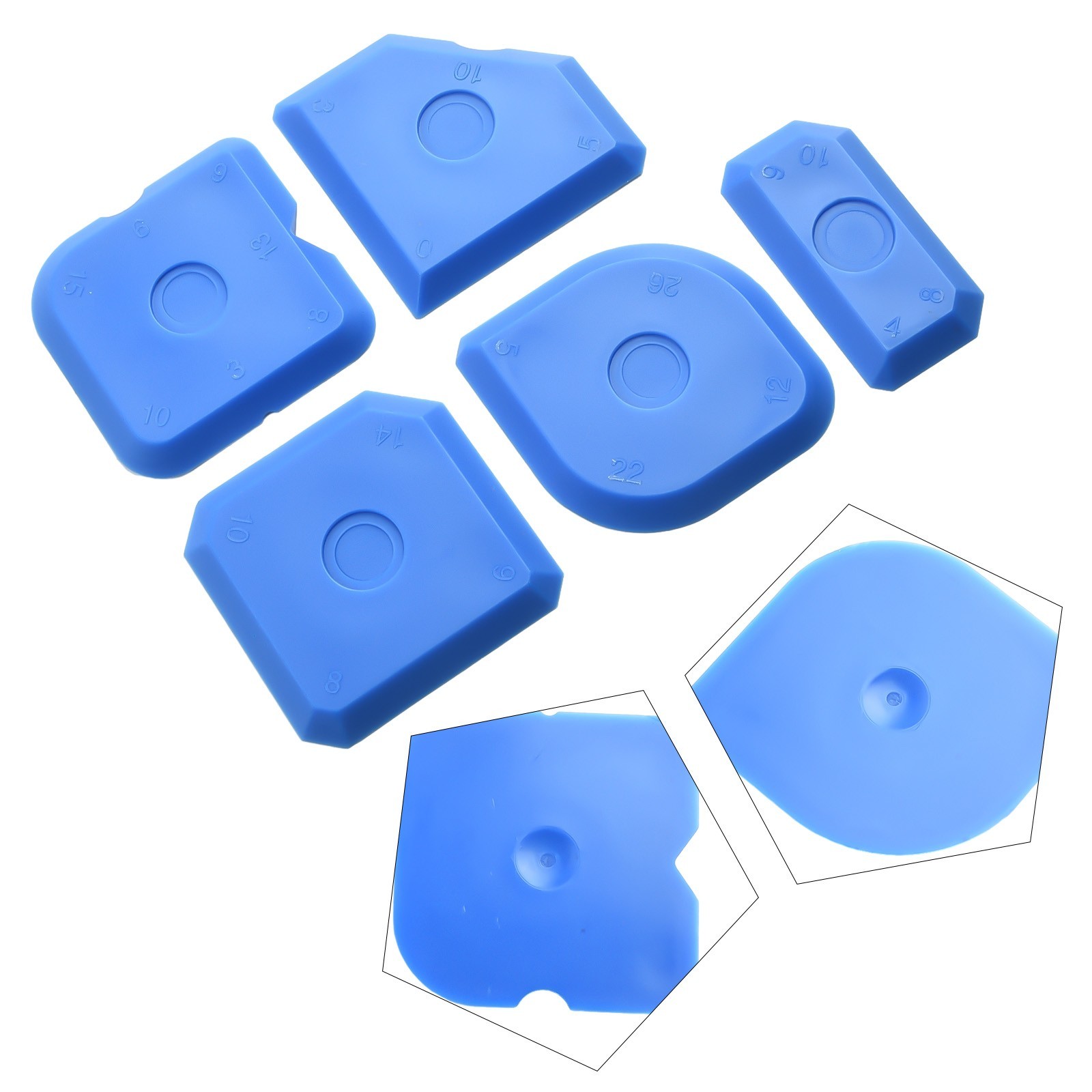 Easy and Efficient Silicone Application with 5 Piece Spreader Tool Set