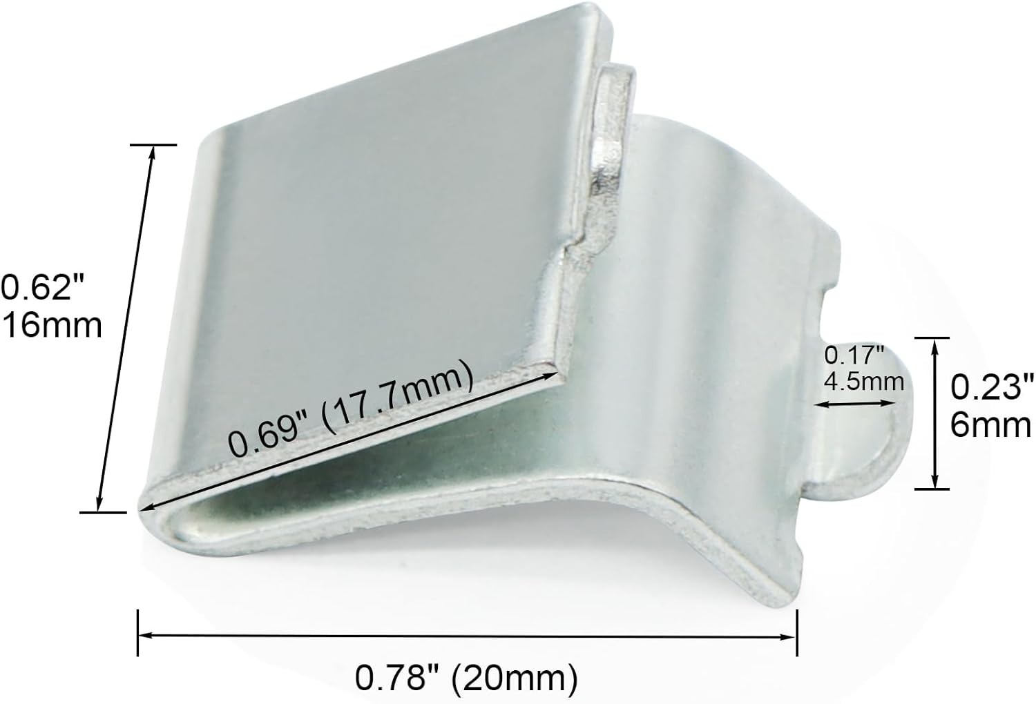 14-Pack Adjustable Silver Shelf Support Clips - Heavy-Duty Steel Brackets
