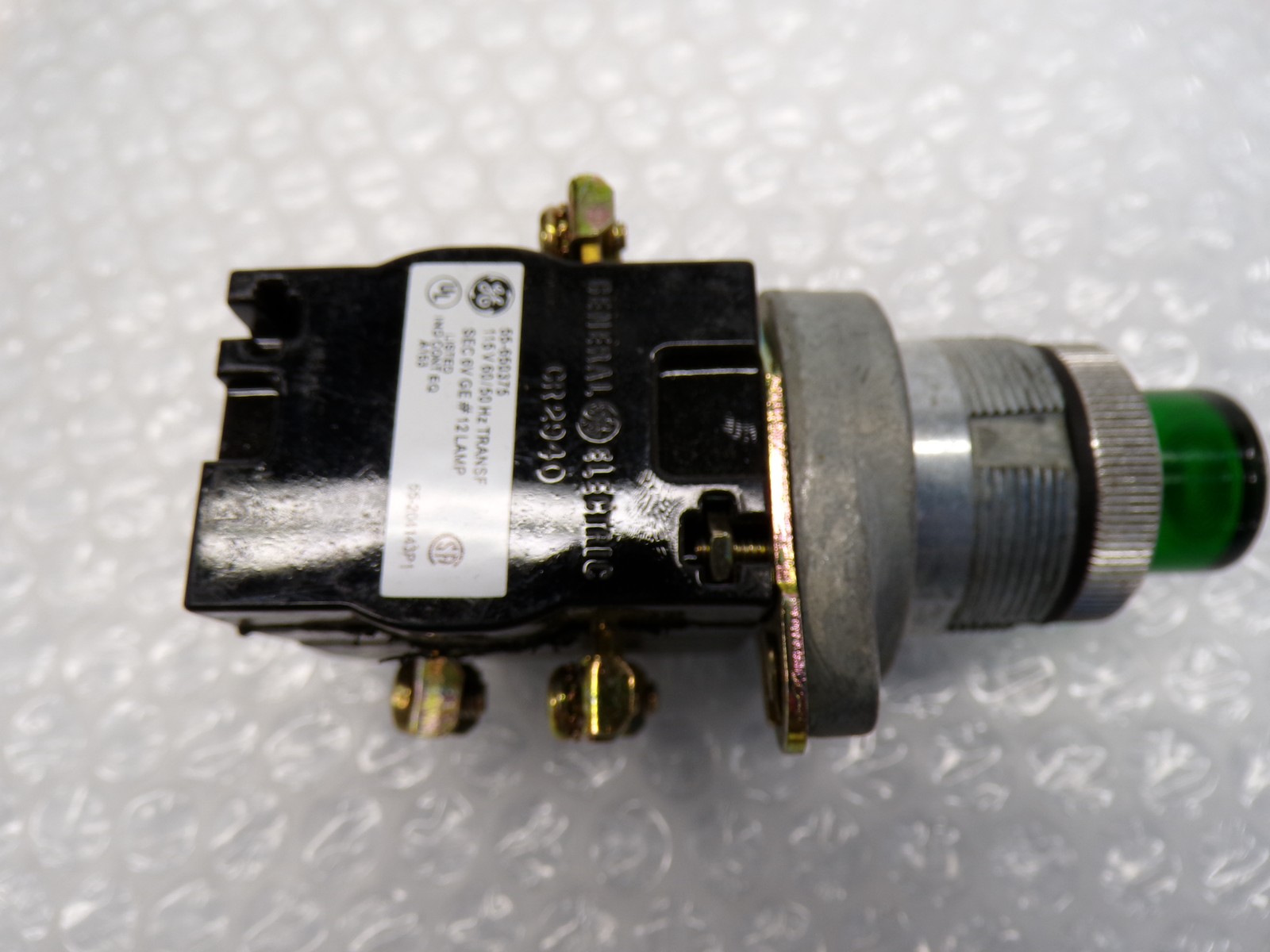 GENERAL ELECTRIC 55-650375 PUSHBUTTON GREEN NSNP