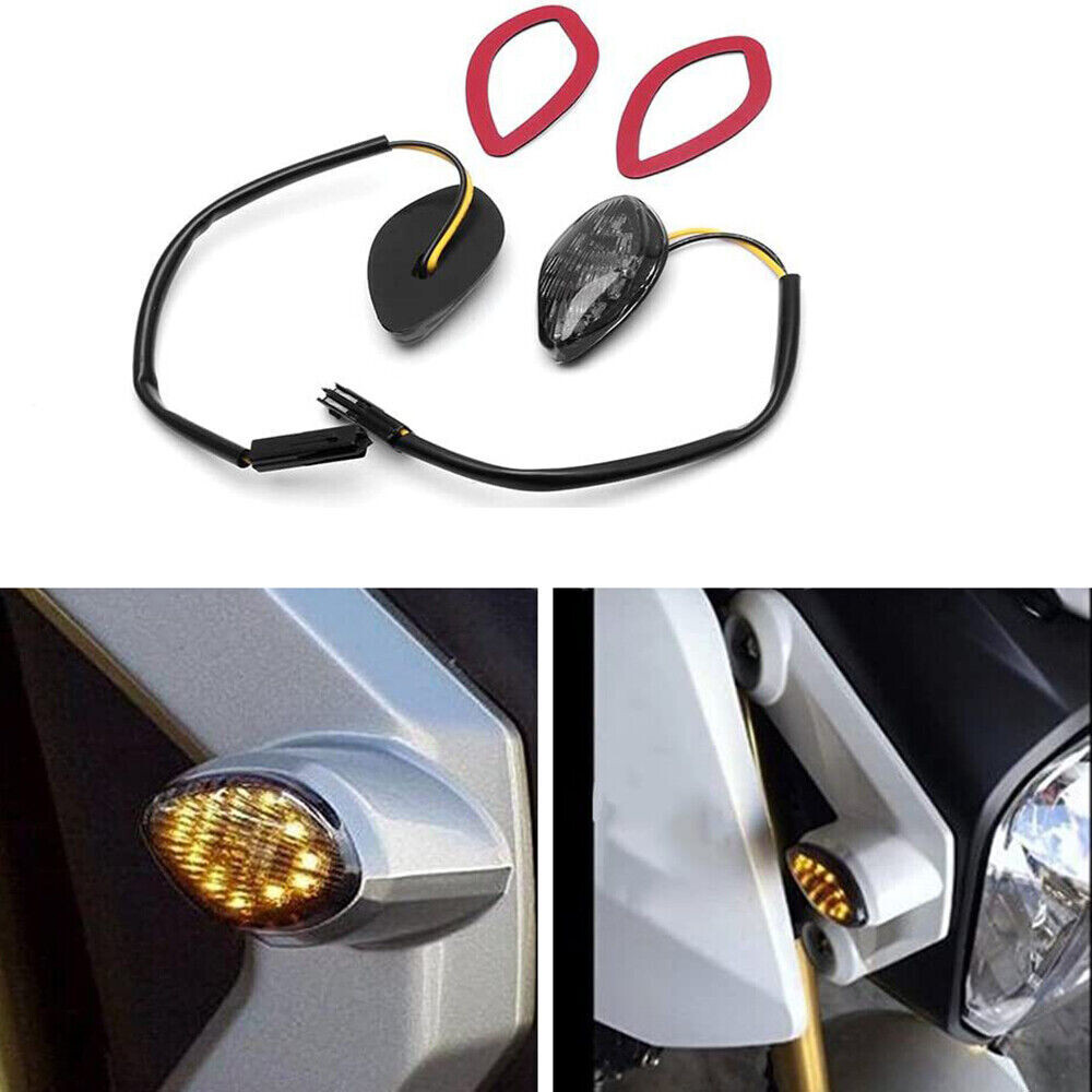 2Pcs/Set LED Turn Signal Lights Blinkers Fit 14-20 Honda Grom 125