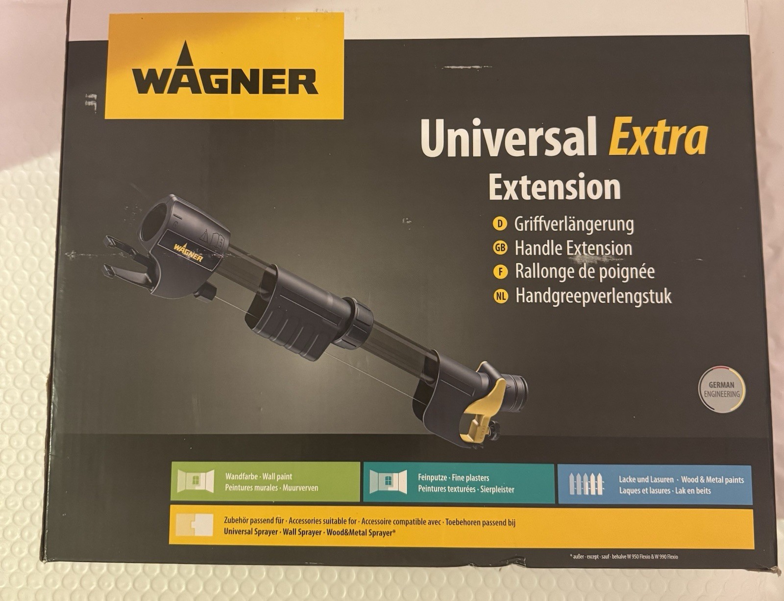 Wagner Spraytech 2361756 HVLP Extension Arm, 23.6 Inch Reach for Walls/Ceilings