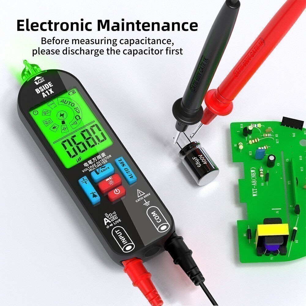 Digital Multimeter Tester Smart Rechargeable Voltmeter AC/DC Voltage Measurement