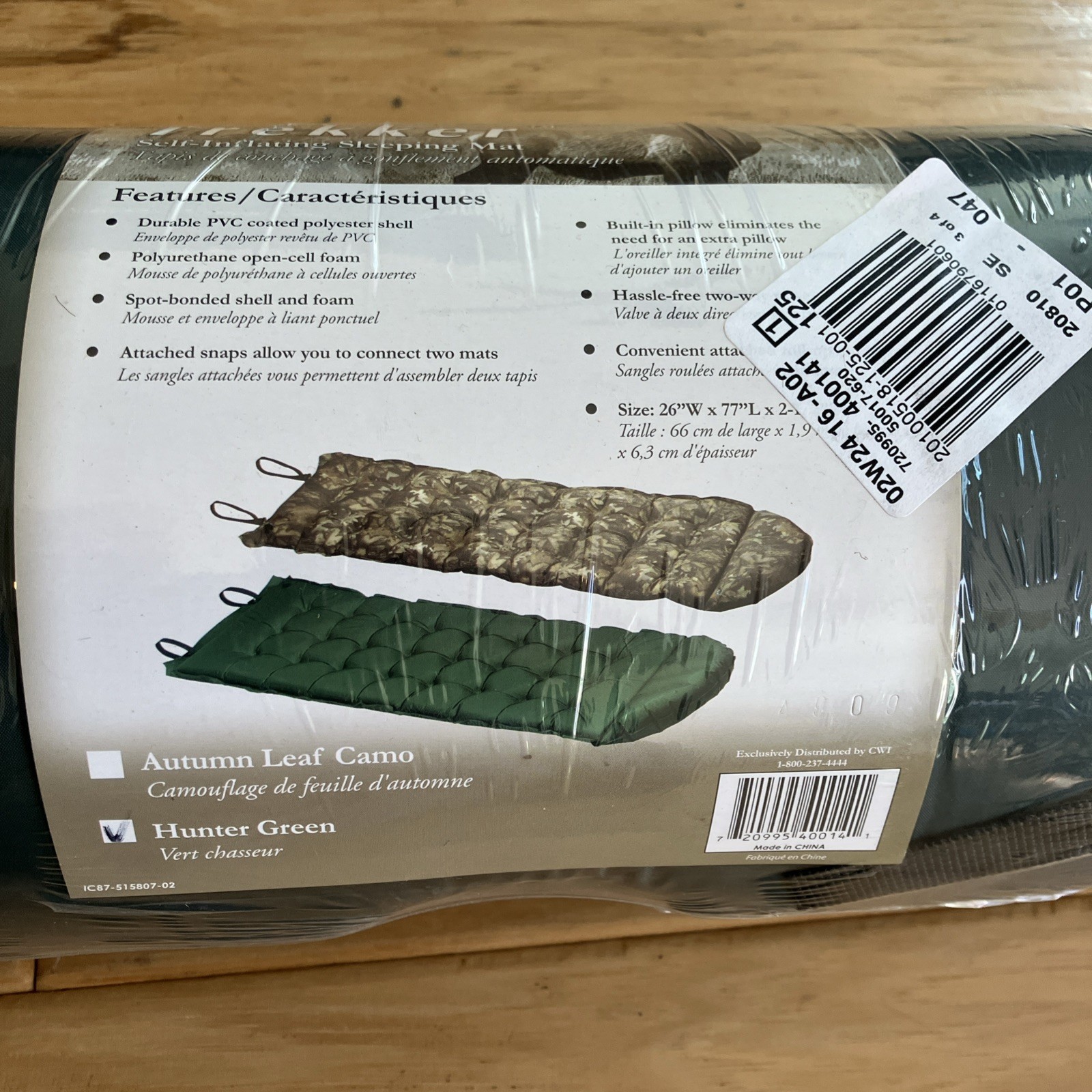 Cabela's Trekker Self-Inflating Hunting Backpacking Camping Sleeping Pad