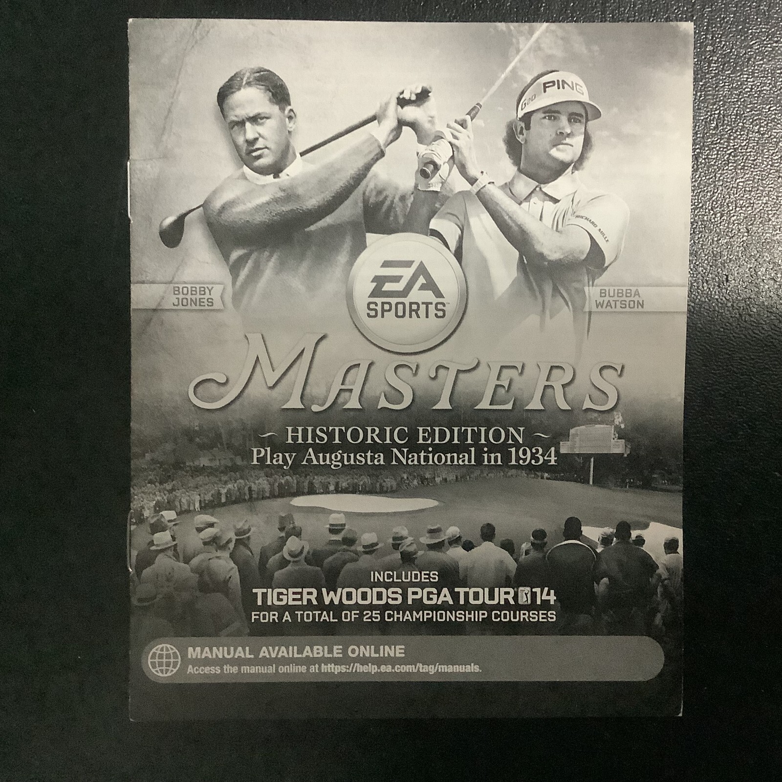 Tiger Woods PGA Tour 14 Masters Historic Edition PS3 PlayStation 3 Manual Only