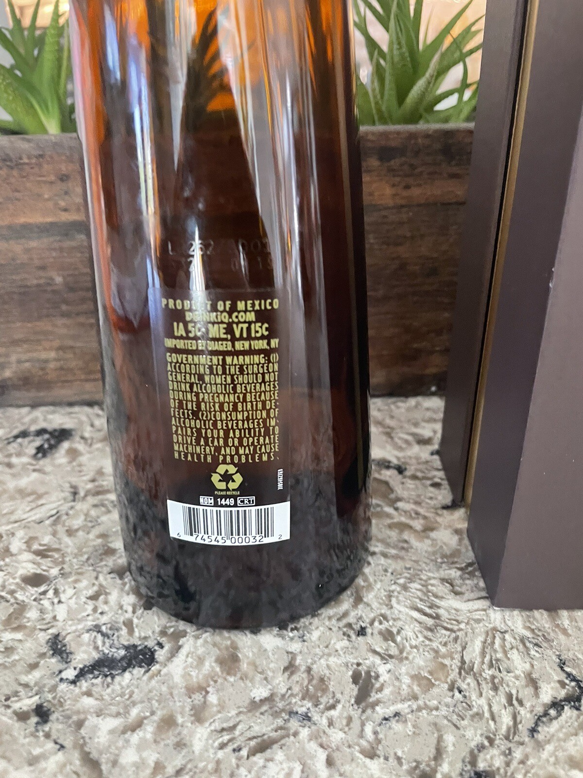TEQUILA DON JULIO 1942 EMPTY BOTTLE AND BOX – MINT