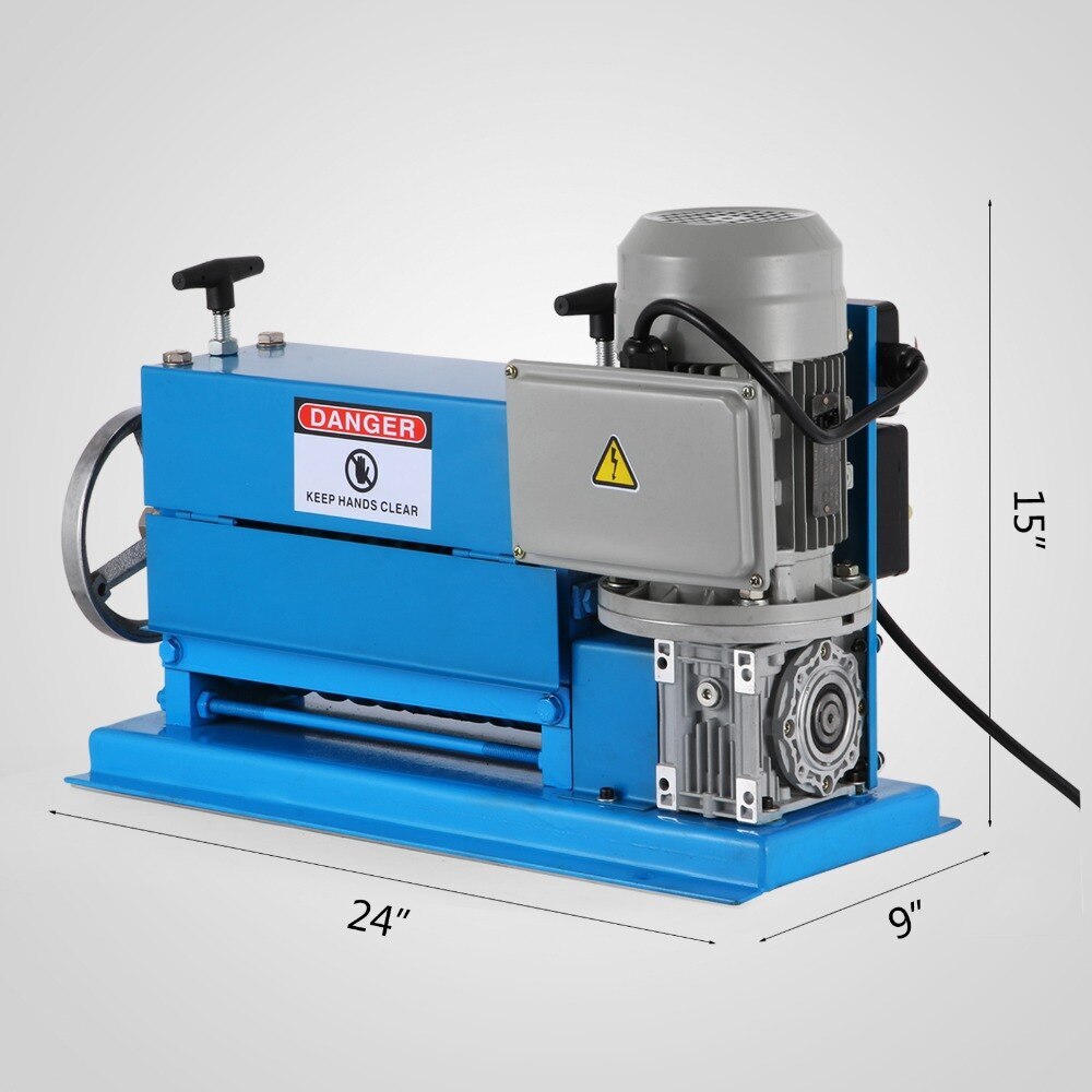 10 Blades Electric Wire Stripping Machine Copper Recycle 1.5~38mm Cable Stripper