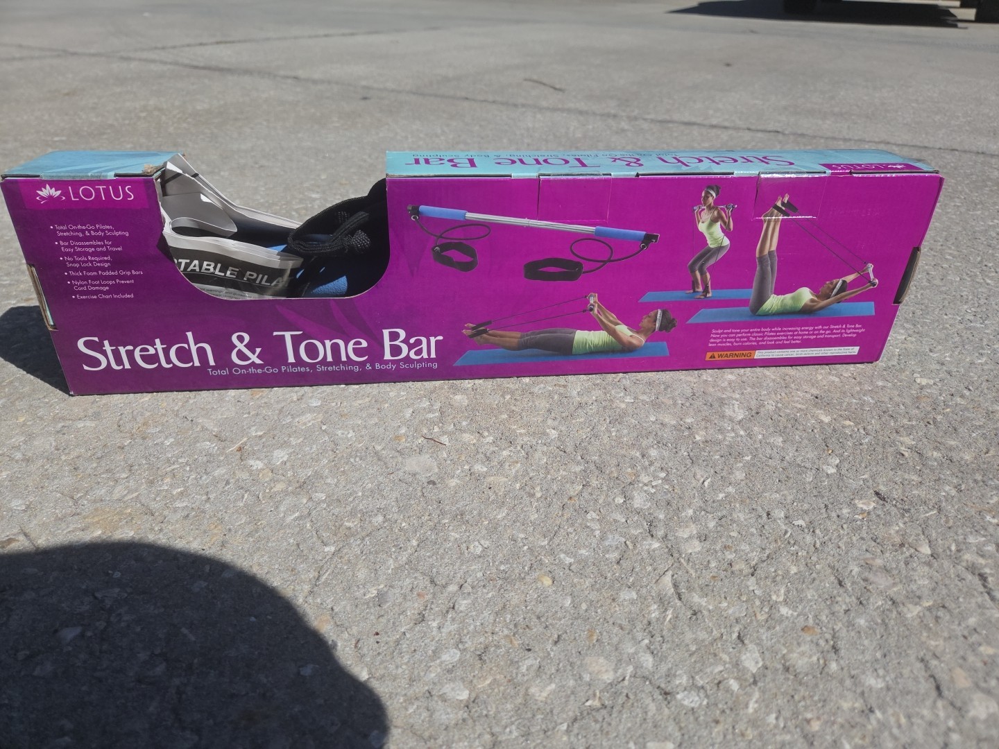 Lotus Stretch & Tone Bar Total On-The-Go Pilates,Stretching,Body Sculpting B16